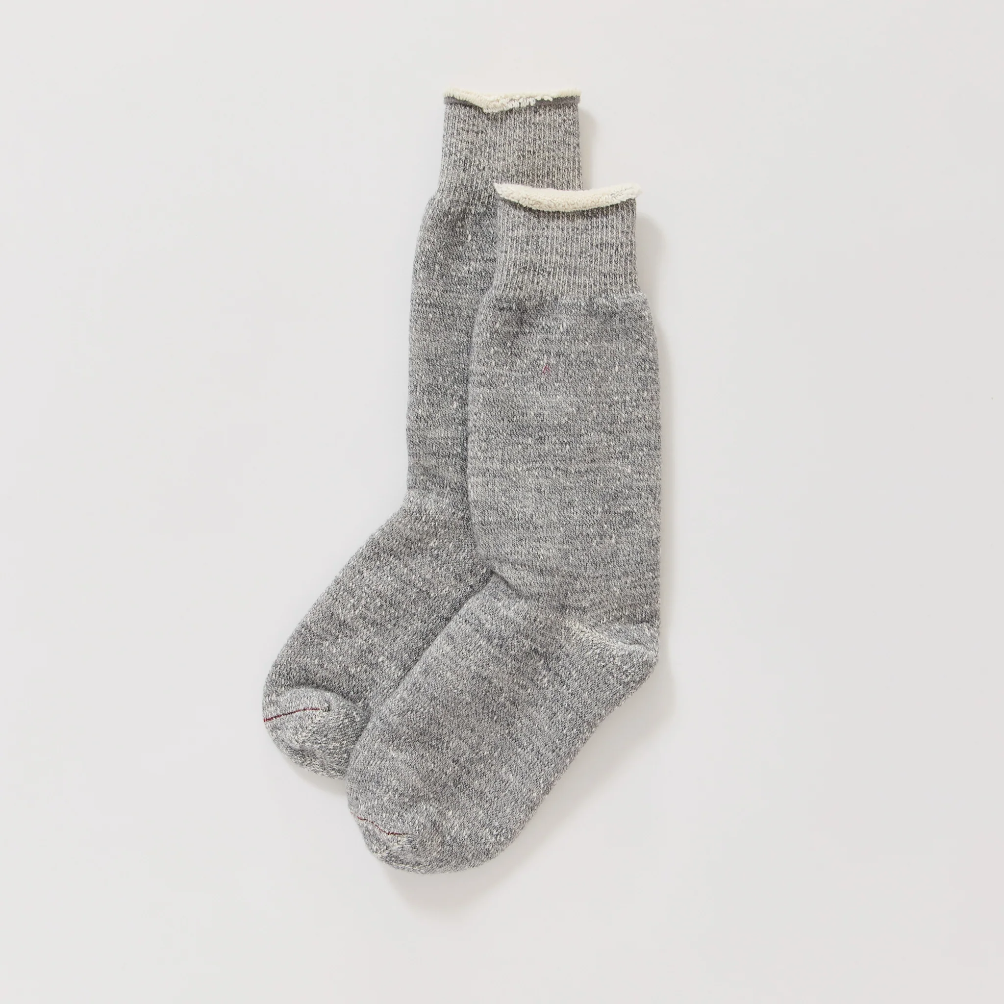 Double Face Crew Socks Medium Grey