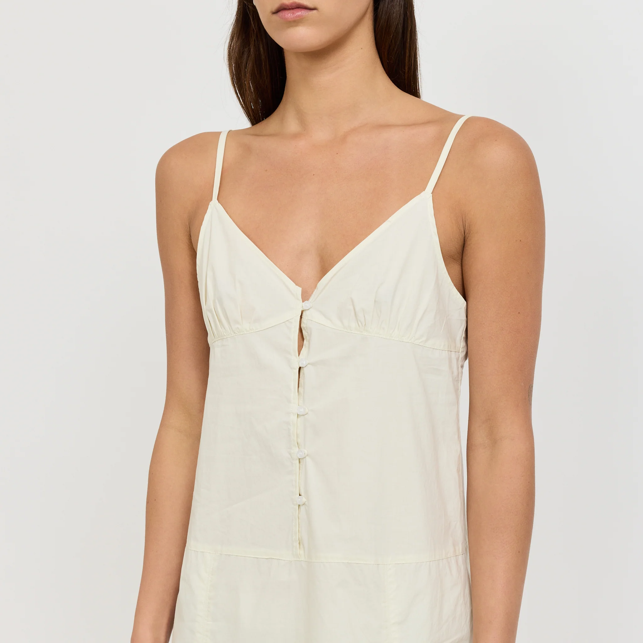 Double Seam Dress Butter White - Image 4