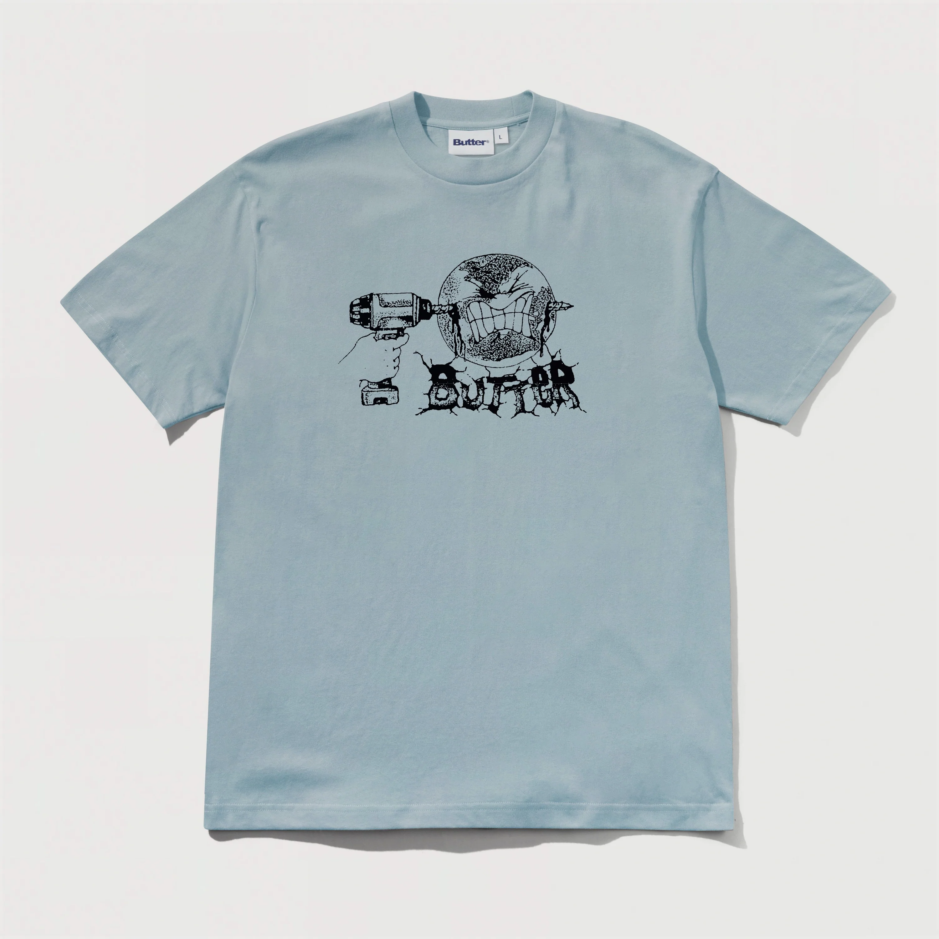 Drill Tee Grey Blue