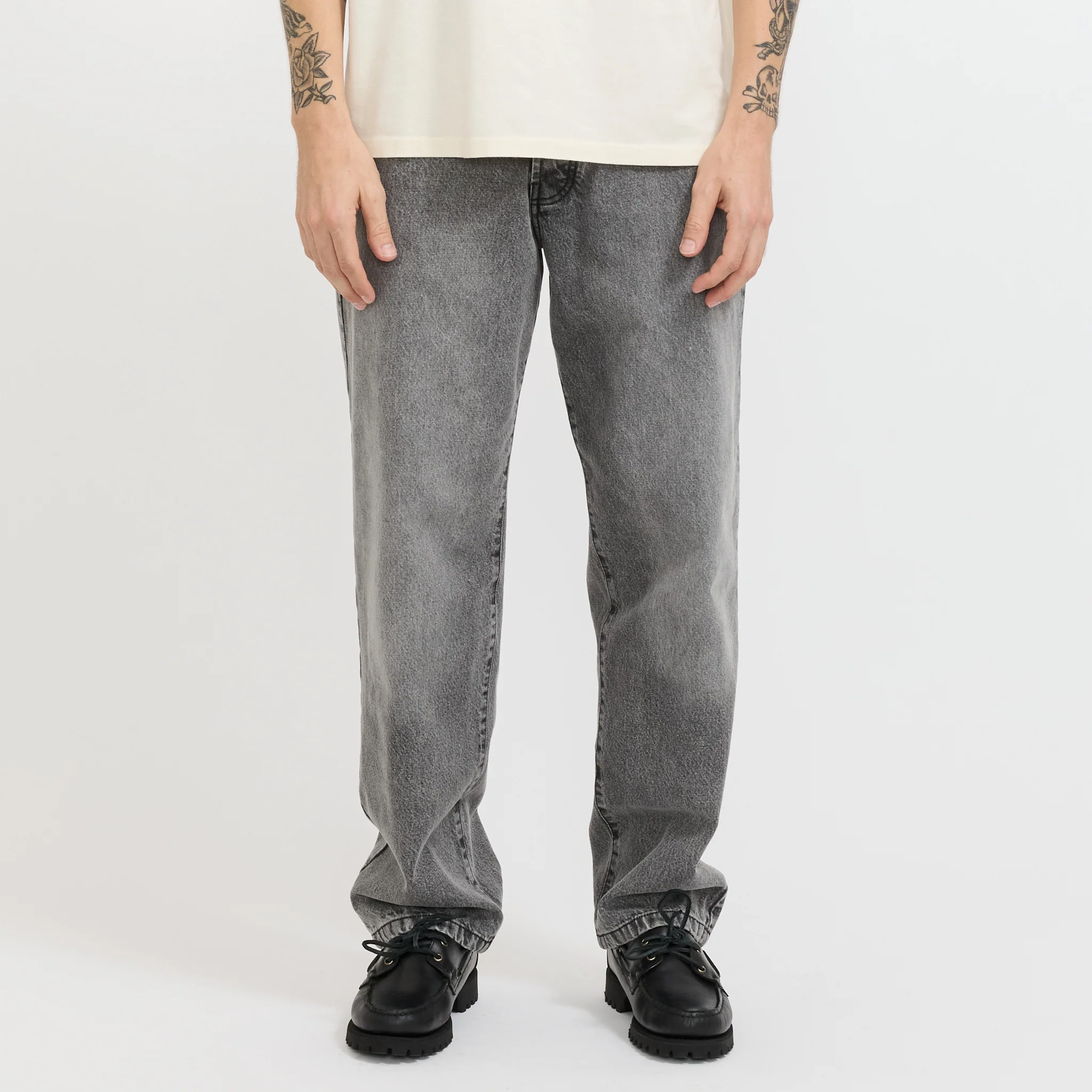Drs Denim Pants Light Grey