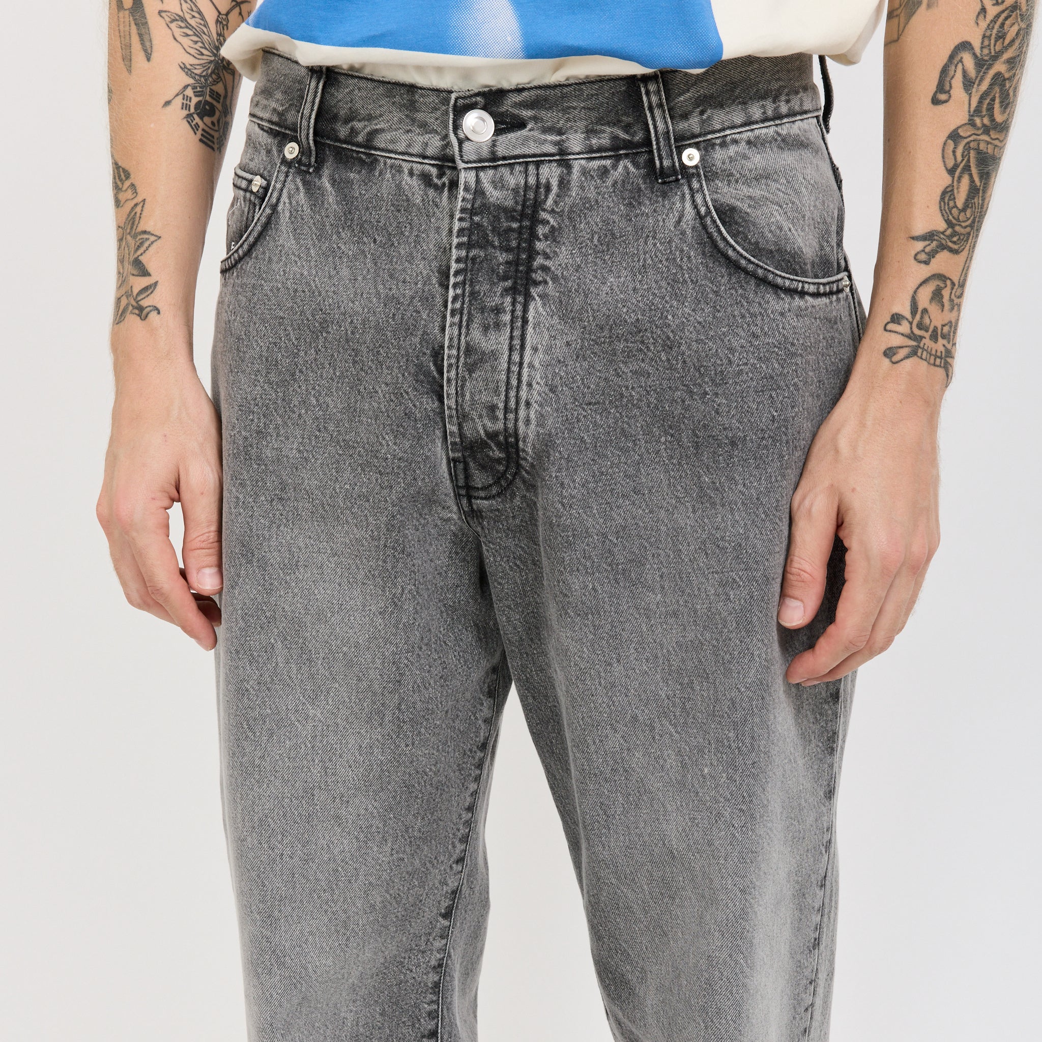 Drs Denim Pants Light Grey - Image 5