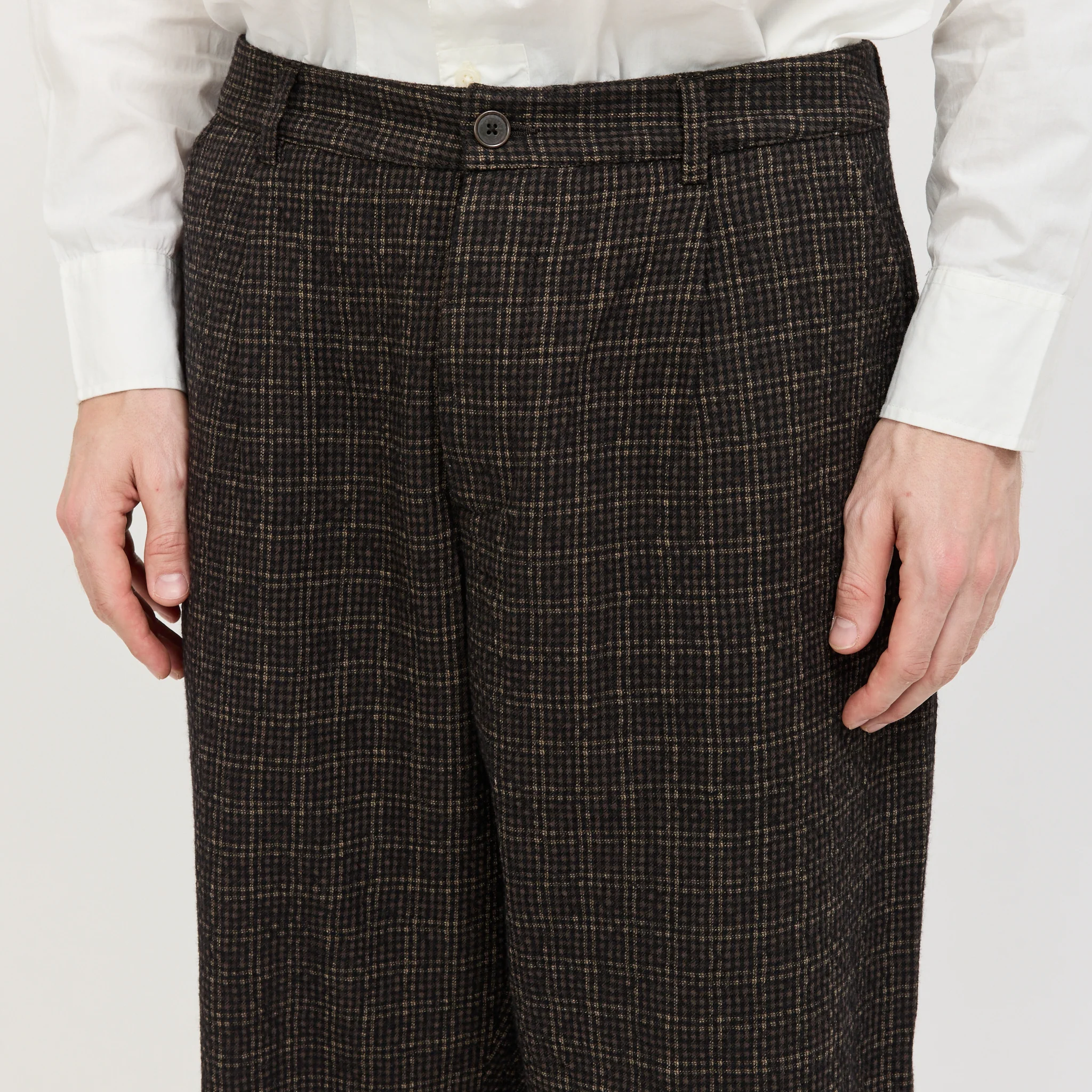 Duke Pant Cedar Check Brown - Image 5