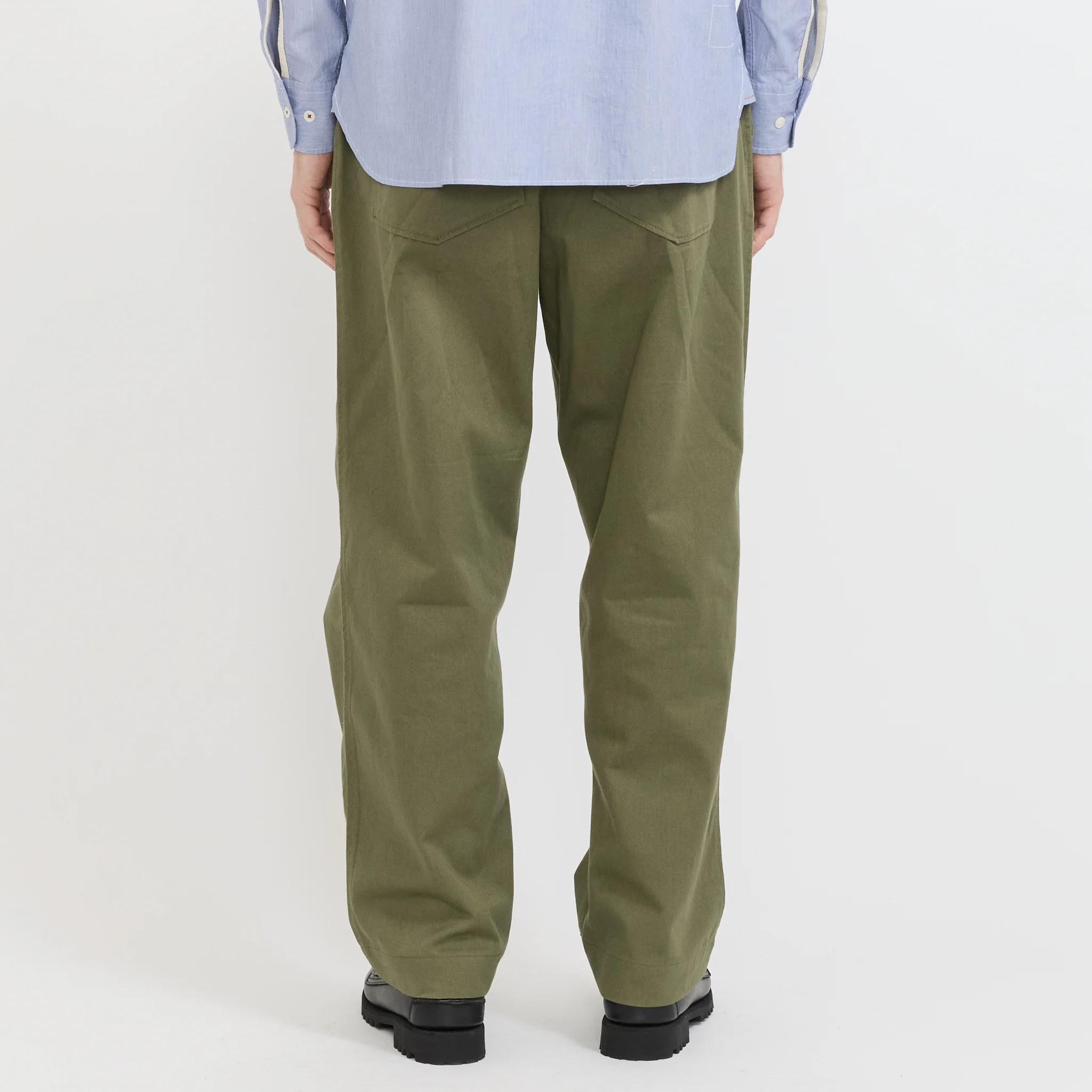 Duke Pant Twill Light Olive - Image 3