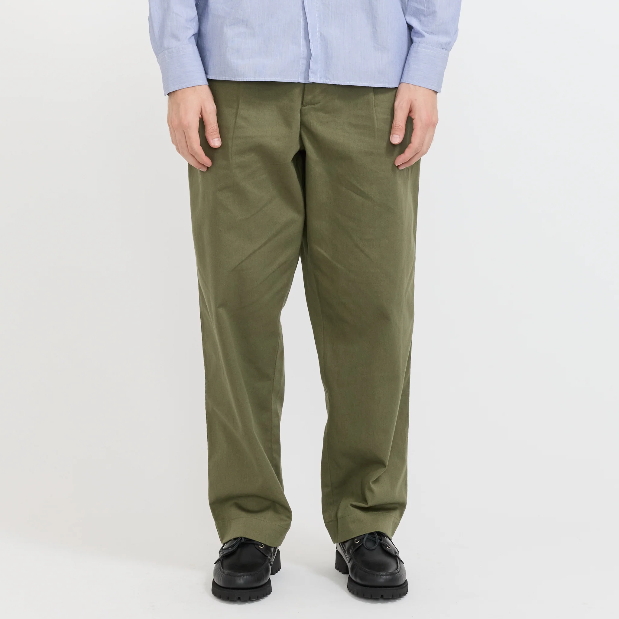 Duke Pant Twill Light Olive - Image 4