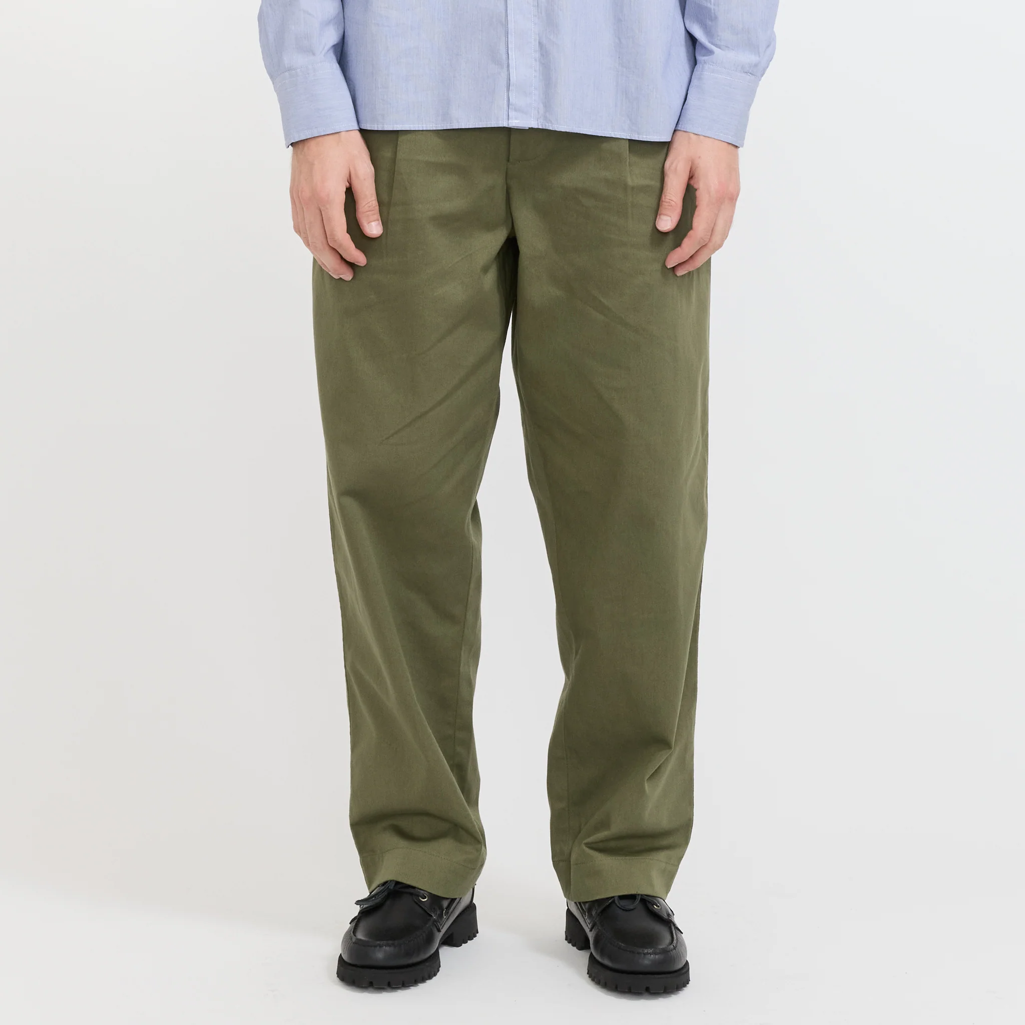 Duke Pant Twill Light Olive - Image 5