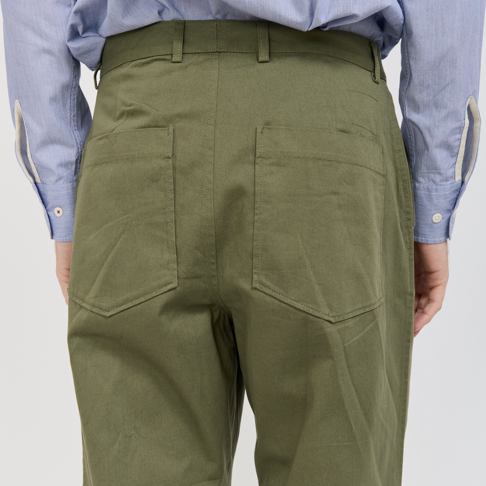 Duke Pant Twill Light Olive - Image 7