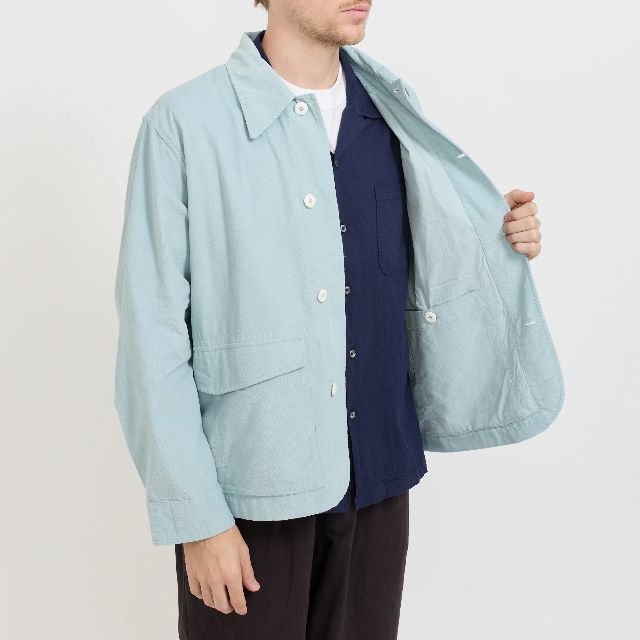 Duty Jacket Aqua Fine Cord - Image 7
