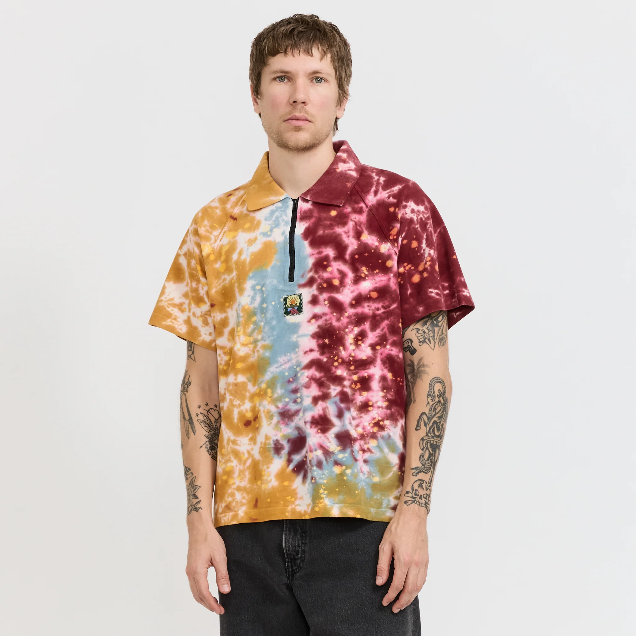 Dyed Short Sleeve Boxed Pique Polo Terracotta