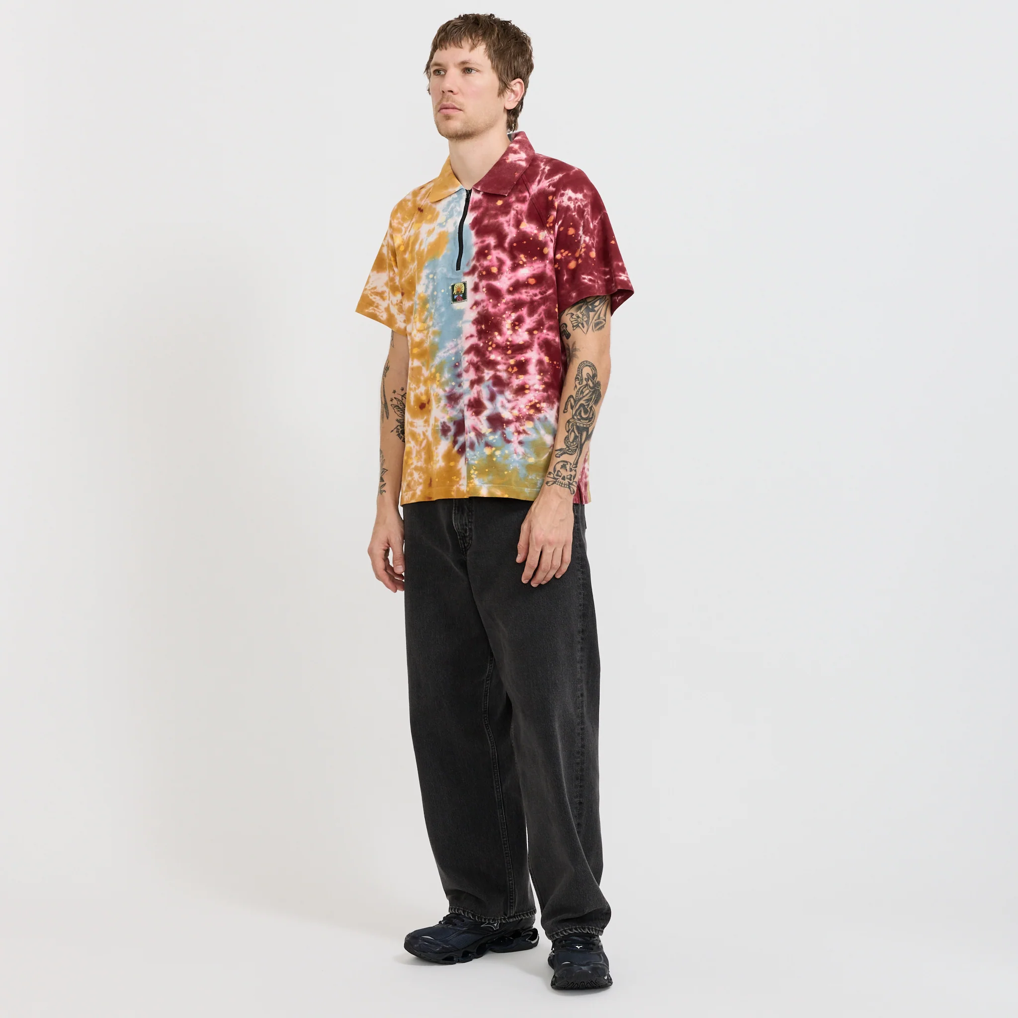 Dyed Short Sleeve Boxed Pique Polo Terracotta - Image 2