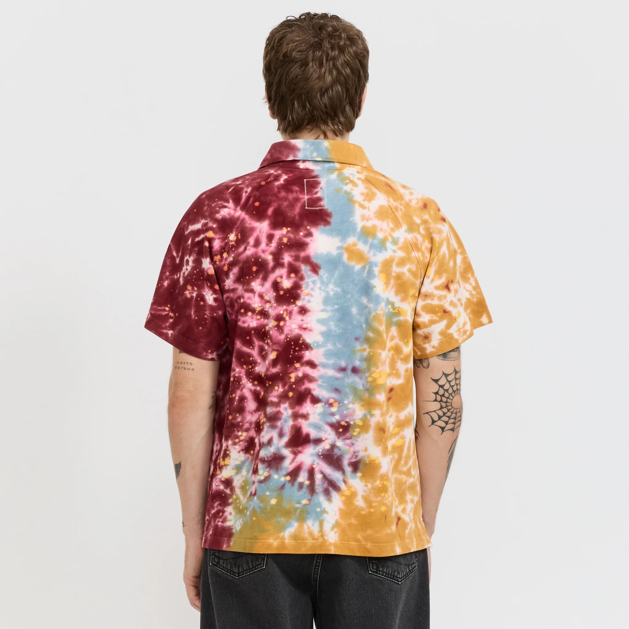 Dyed Short Sleeve Boxed Pique Polo Terracotta - Image 4