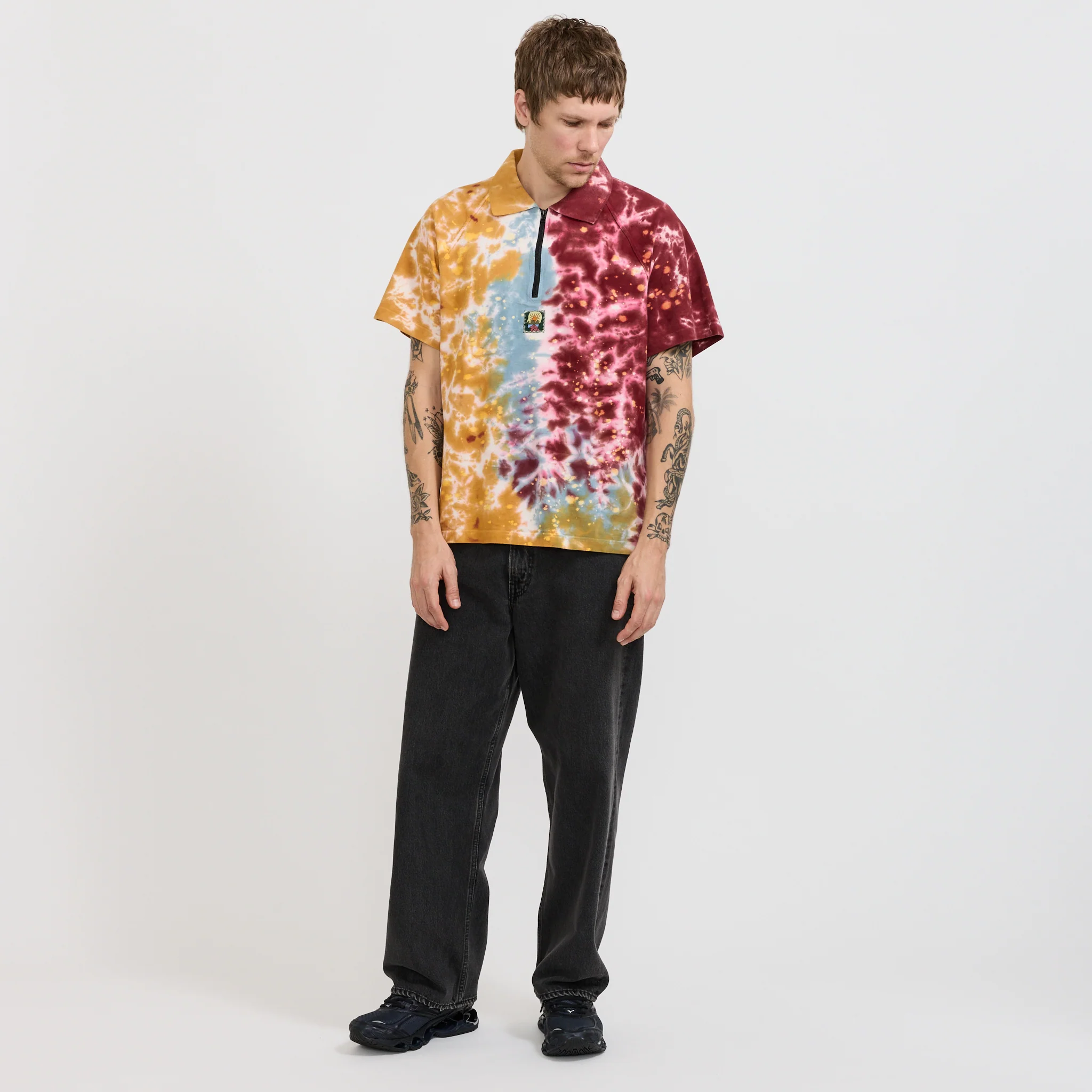 Dyed Short Sleeve Boxed Pique Polo Terracotta - Image 7