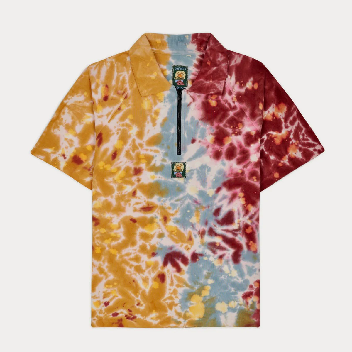 Dyed Short Sleeve Boxed Pique Polo Terracotta - Image 9