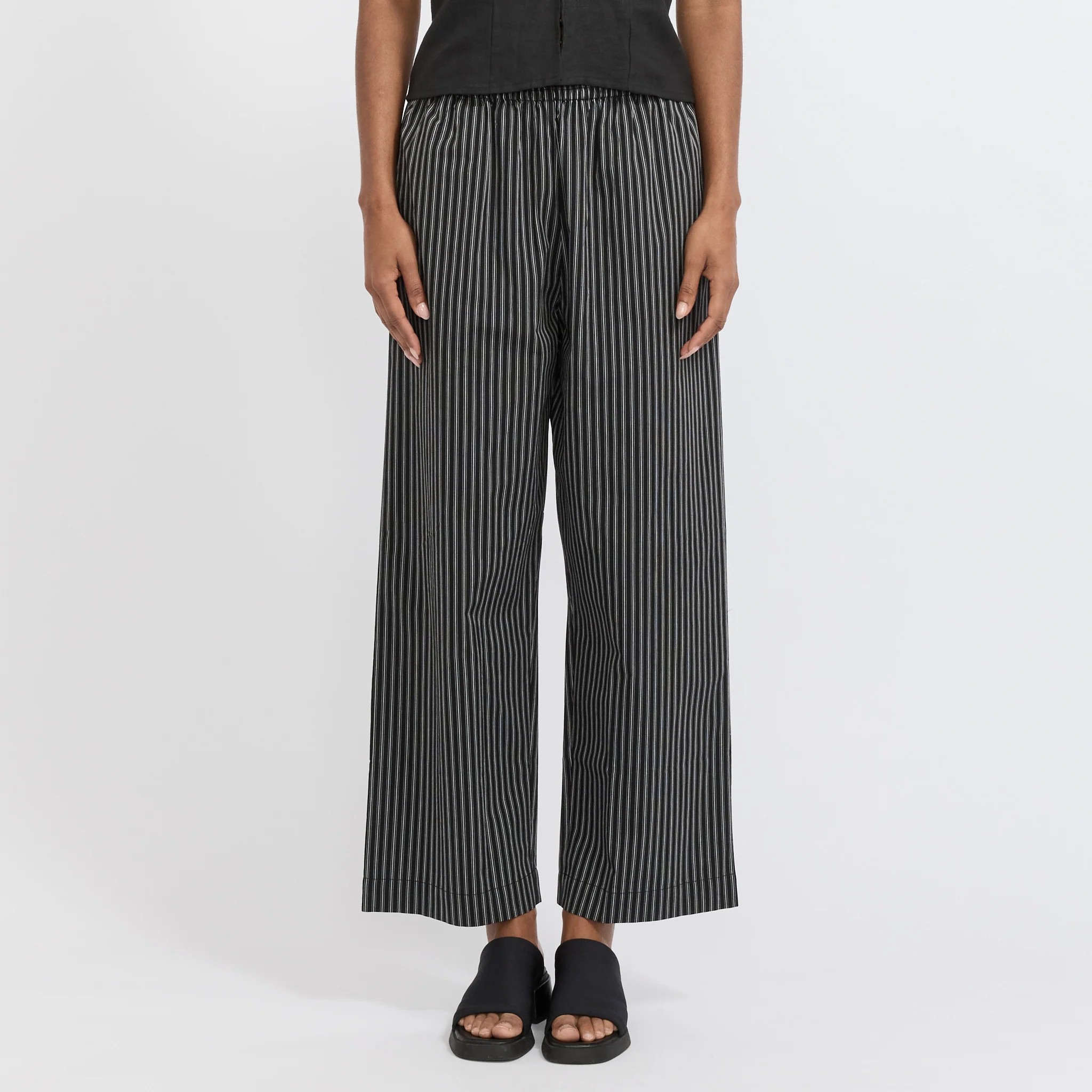 Ease Trouser Mono Stripe