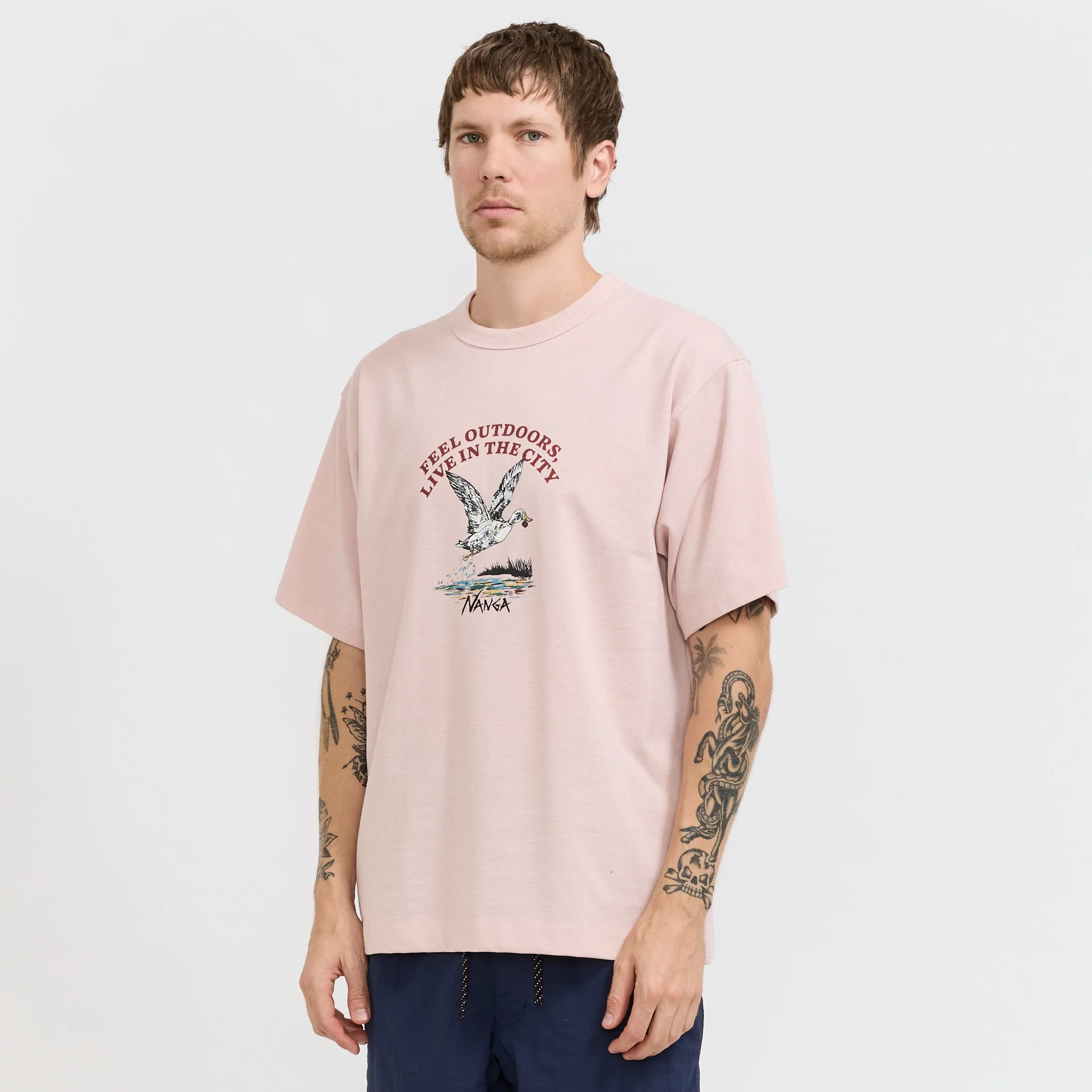 Eco Hybrid Duck Vintage Tee Pink