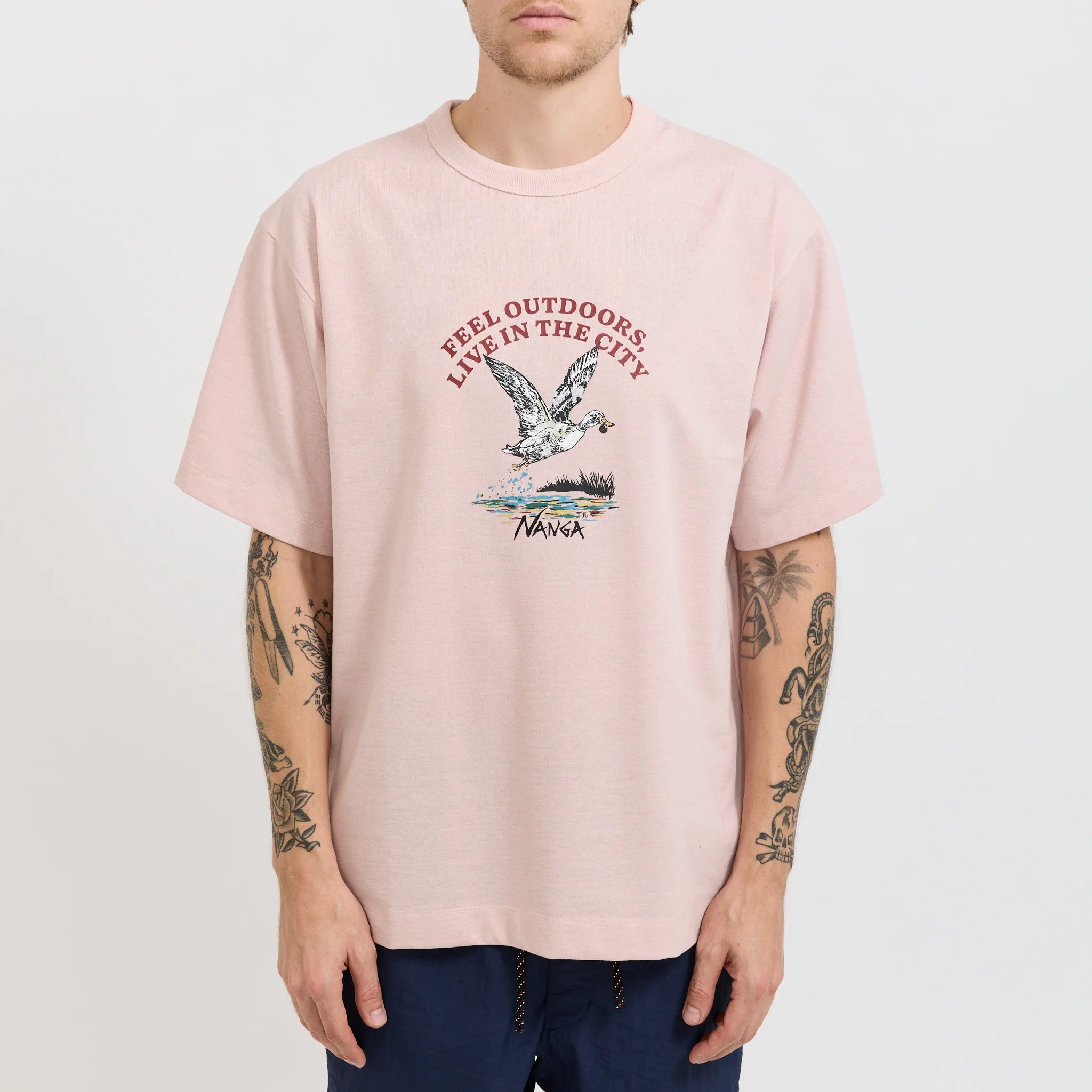 Eco Hybrid Duck Vintage Tee Pink - Image 5
