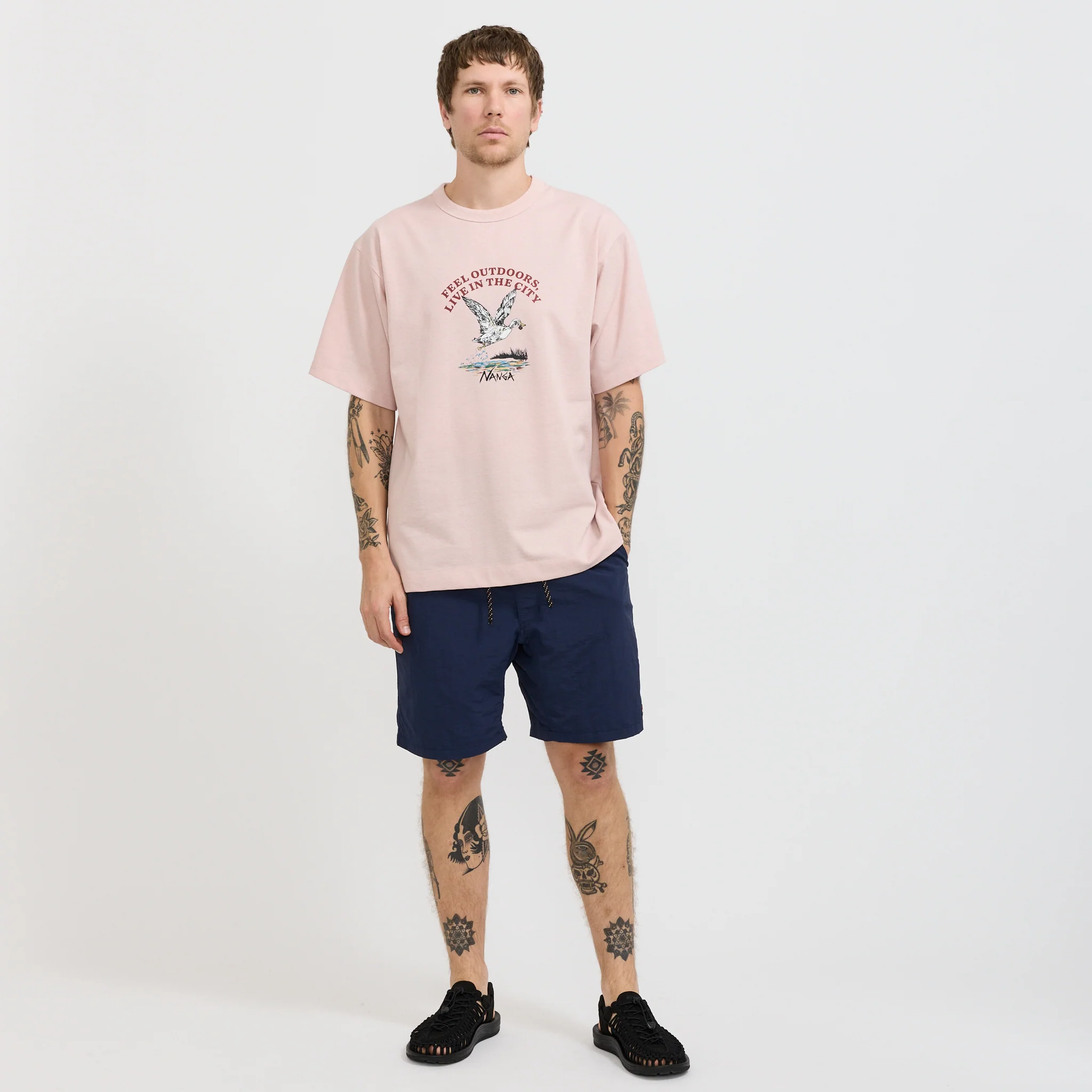 Eco Hybrid Duck Vintage Tee Pink - Image 6