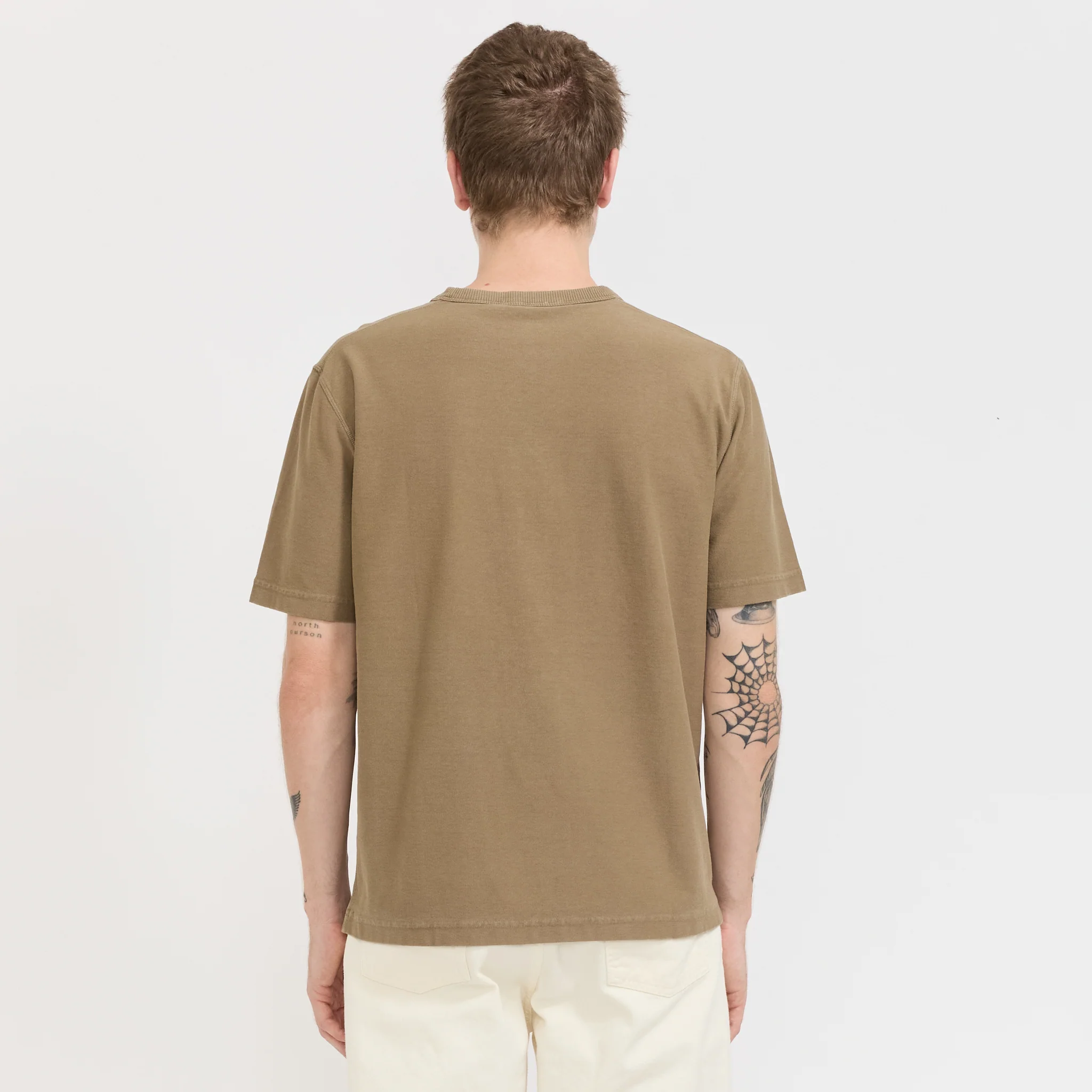Elmelunde Organic Dry Cotton GMD T-Shirt Walnut - Image 4