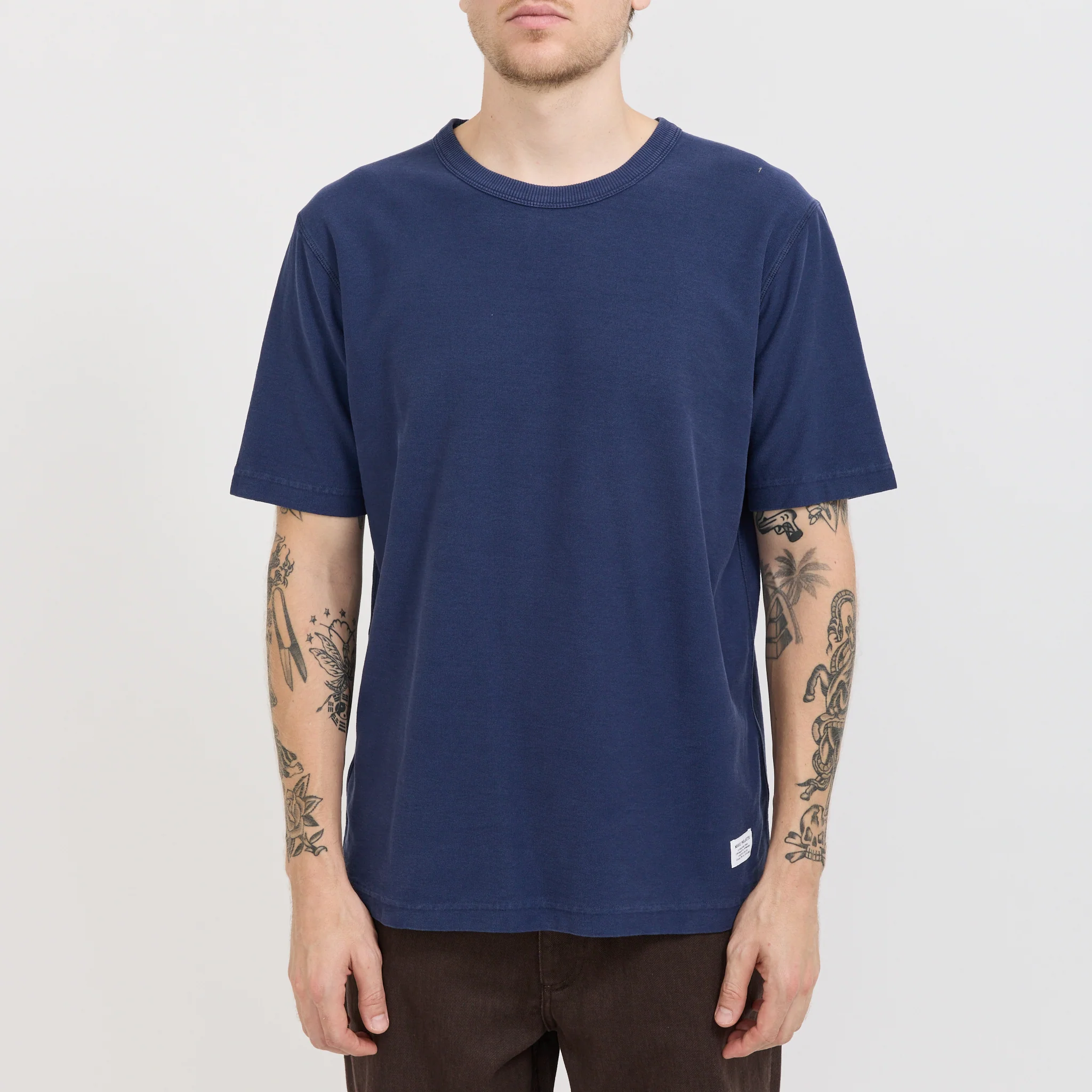 Elmelunde Organic Dry Cotton GMD T-Shirt Workwear Blue - Image 5