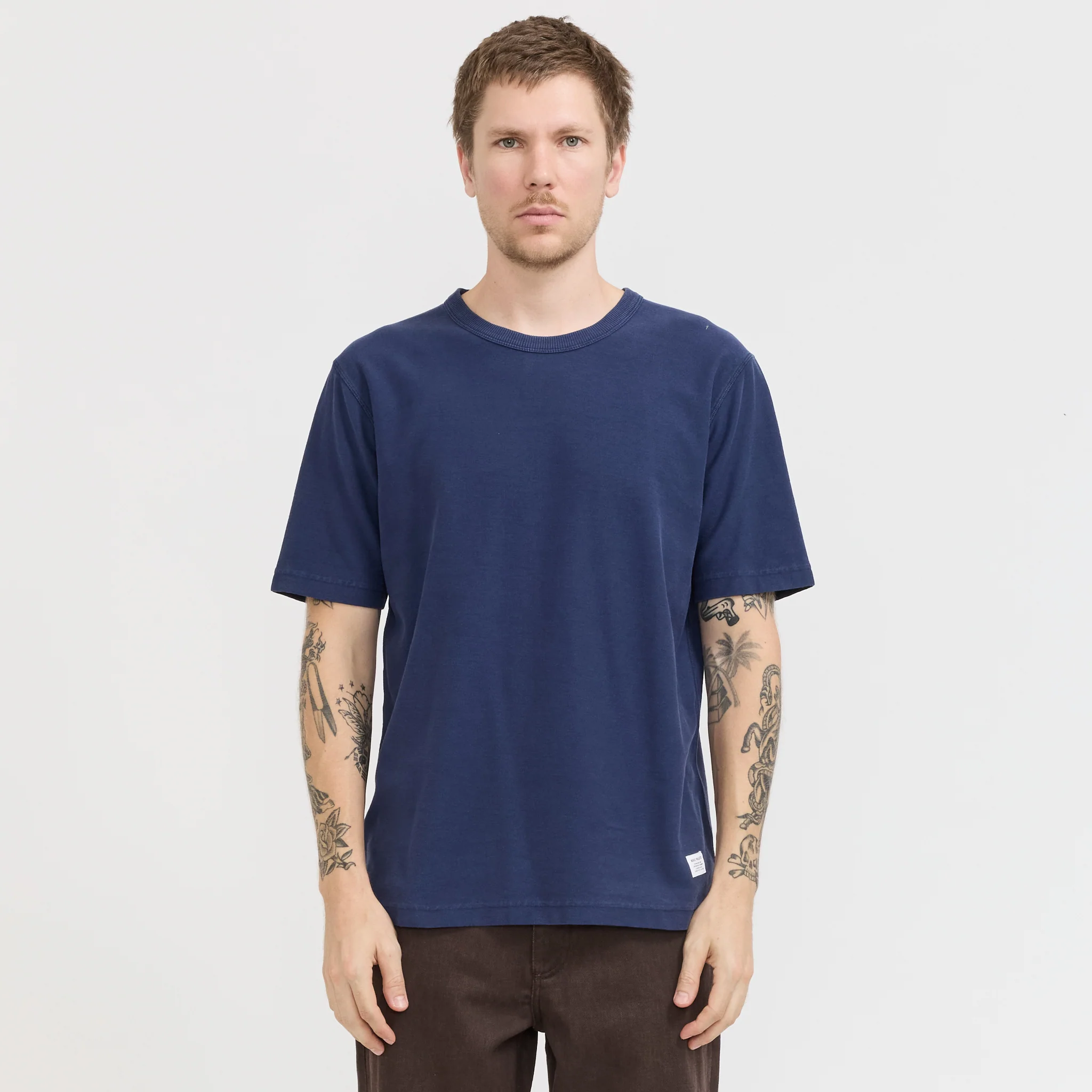 Elmelunde Organic Dry Cotton GMD T-Shirt Workwear Blue - Image 8