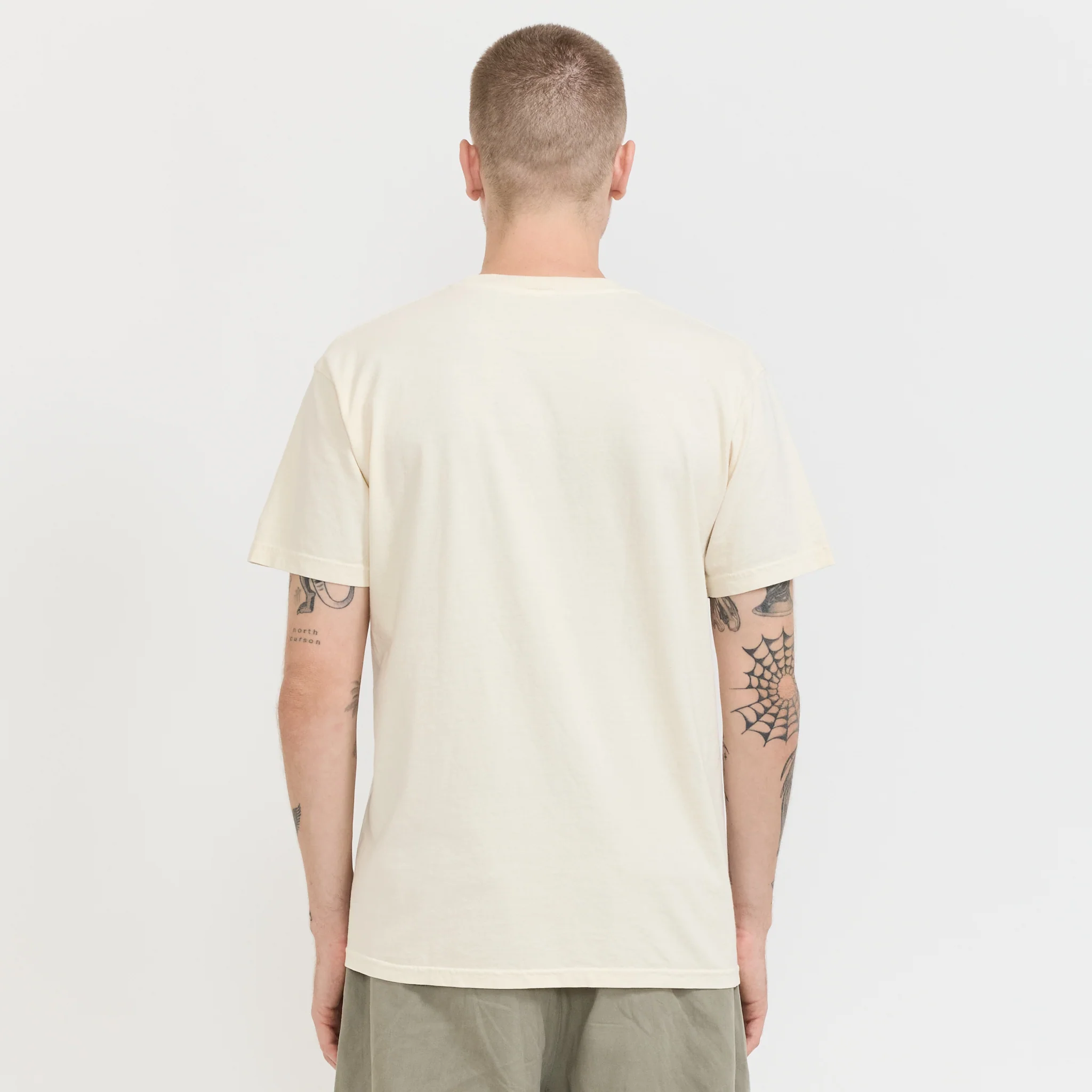 Enjoy Being Pigment Dyed Tee Cream - Image 4