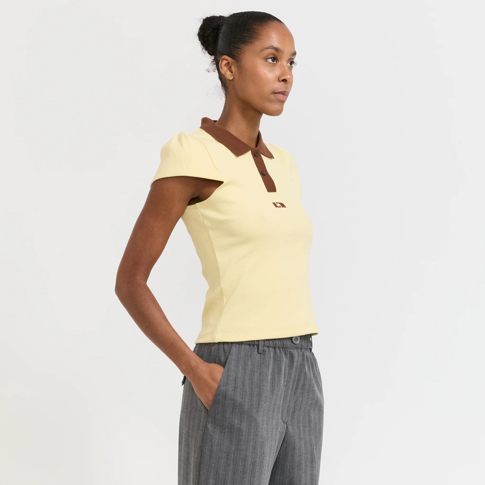 Erya Polo T-Shirt Butter - Image 3