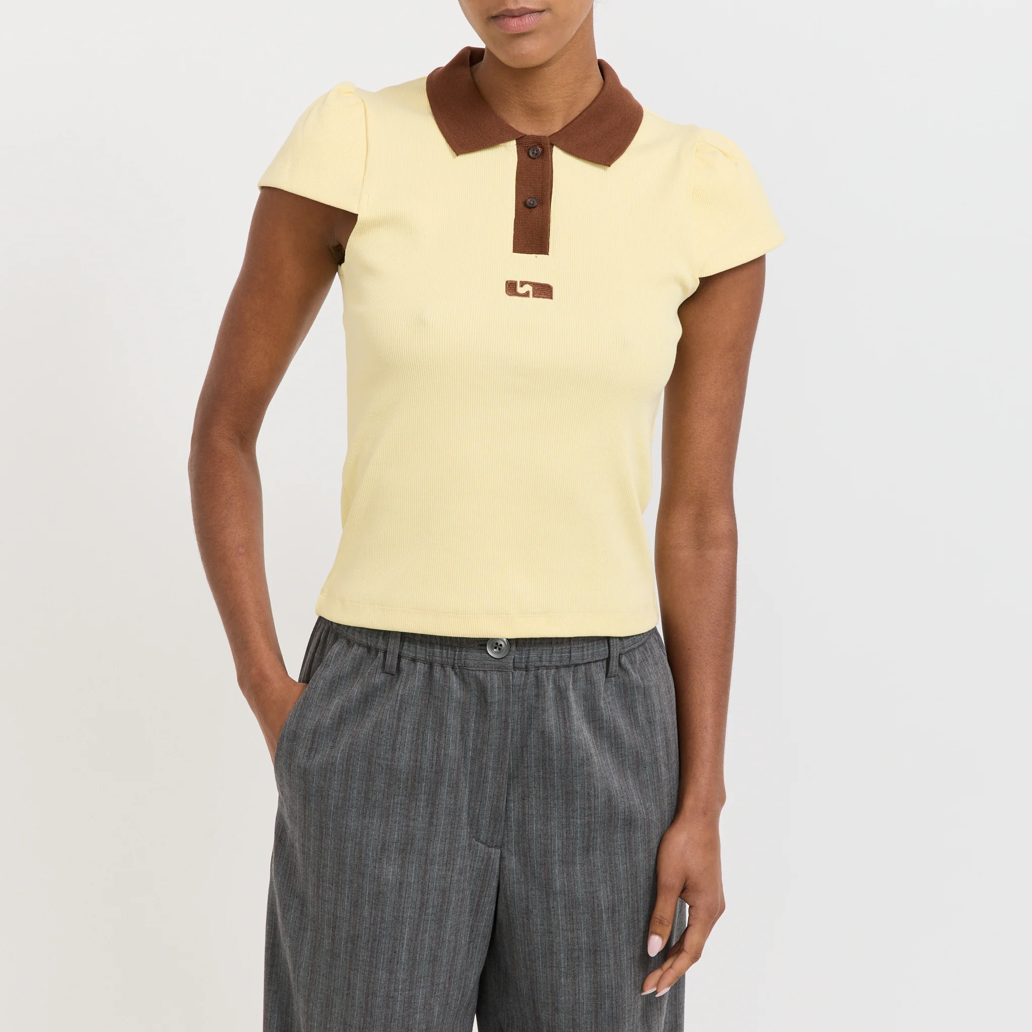 Erya Polo T-Shirt Butter - Image 5