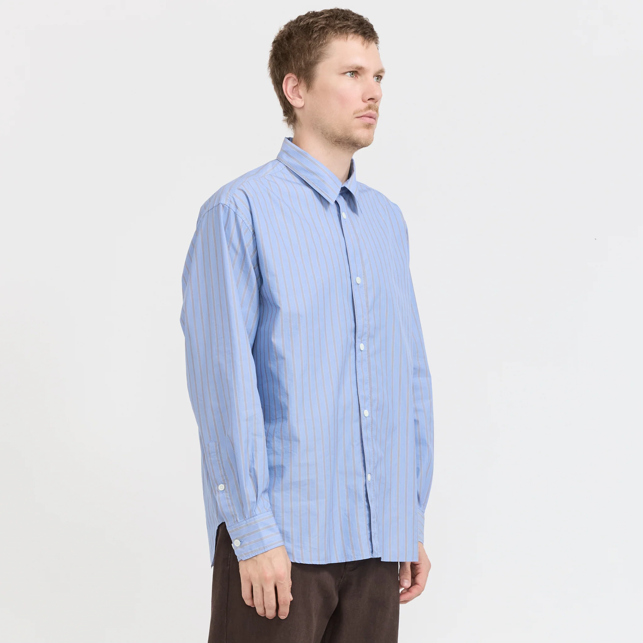 Espevik Fine Oversize Shirt Bel Air Blue - Image 3