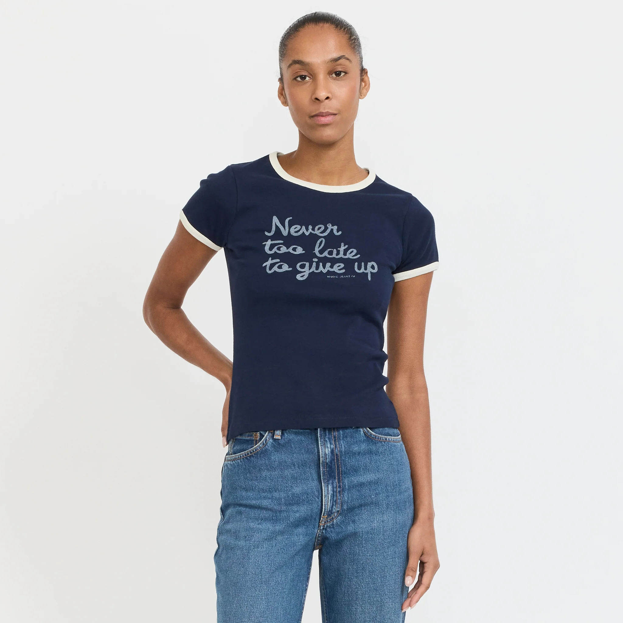 Eve Ringer Too Late T-Shirt Blueberry