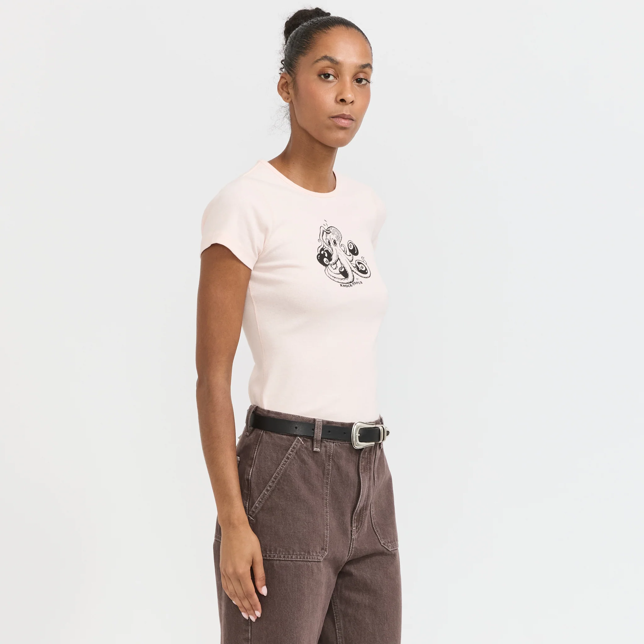 Eve T-Shirt Knock-Topus Pink - Image 3