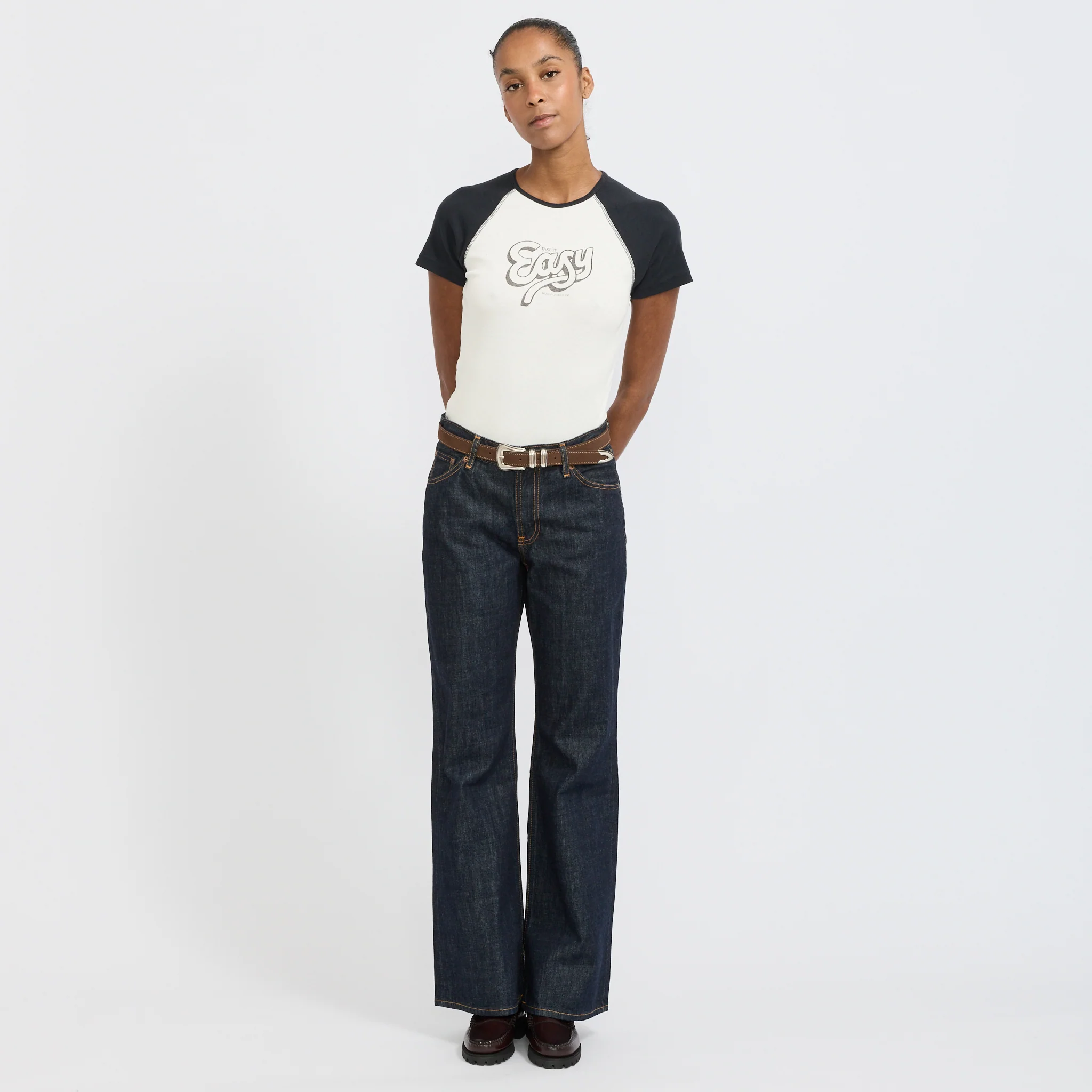 Eve T-Shirt Take It Easy Off White/Black - Image 2