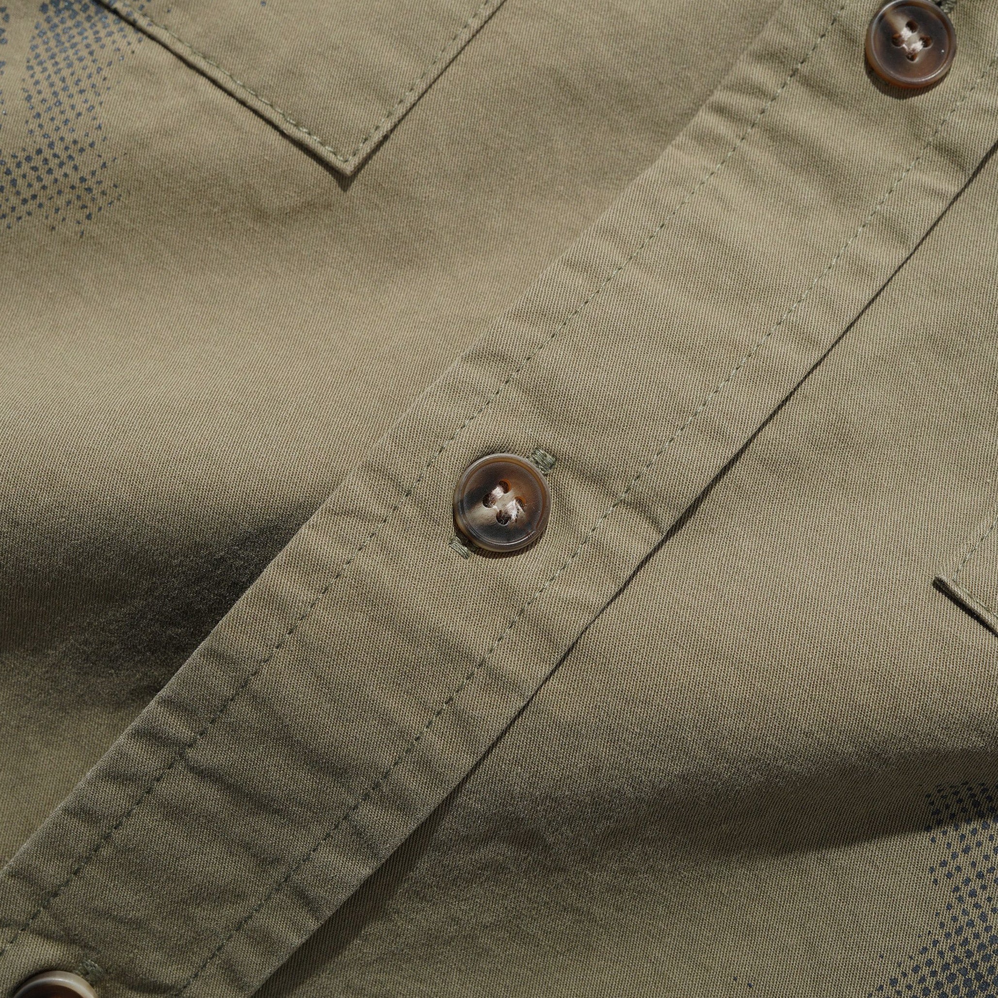 Fade Button Up Shirt Washed Fatigue - Image 3
