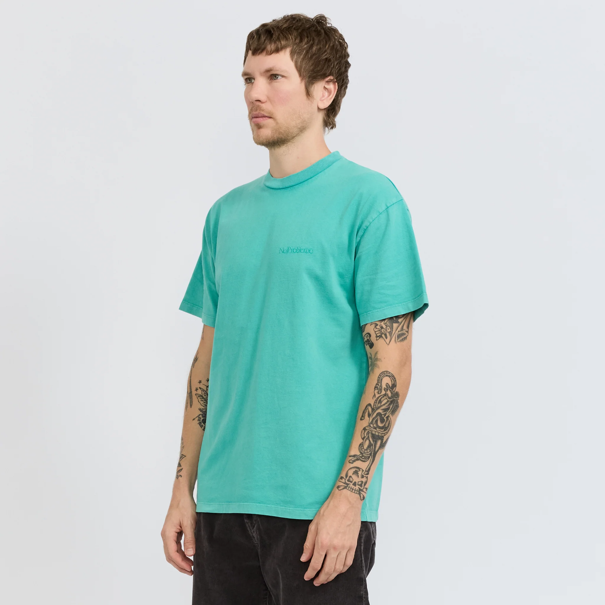 Faded Mini Problemo SS Tee Aqua