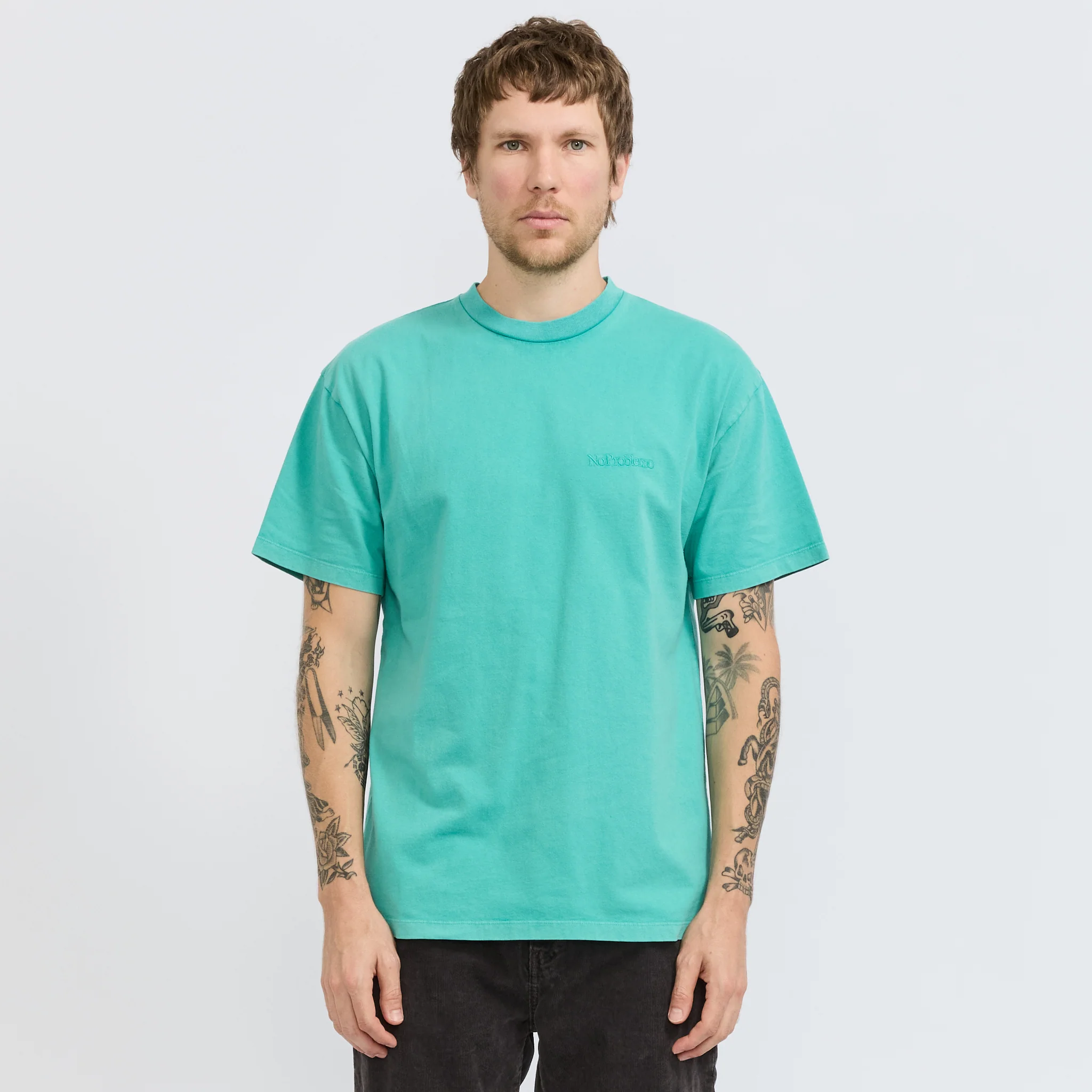 Faded Mini Problemo SS Tee Aqua - Image 6