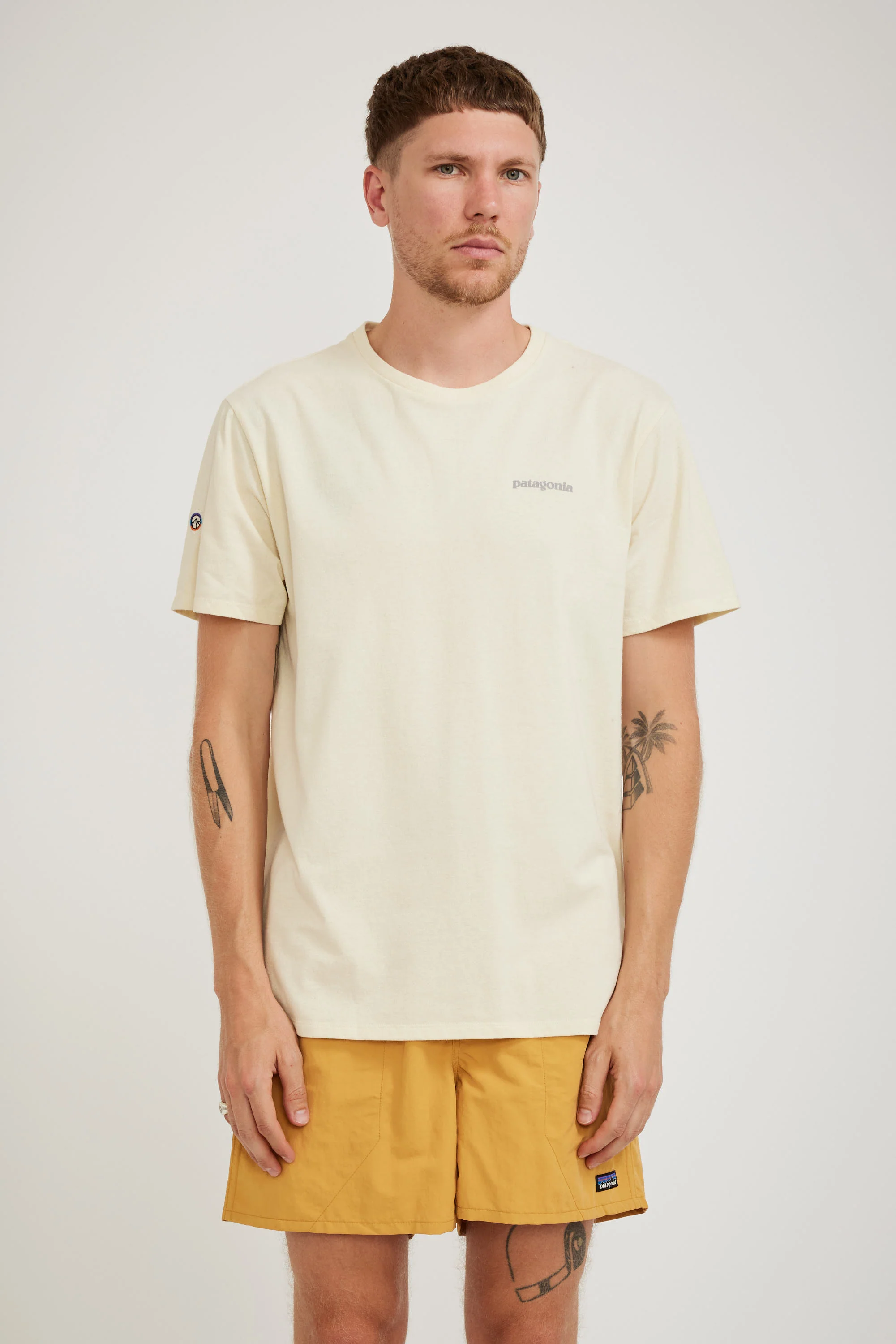 Fitz Roy Icon Responsibili-Tee Birch White