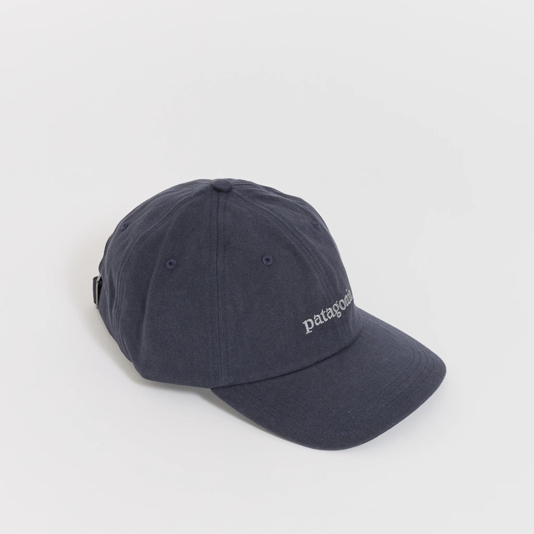 Fitz Roy Icon Trad Cap Text Logo: Smolder Blue