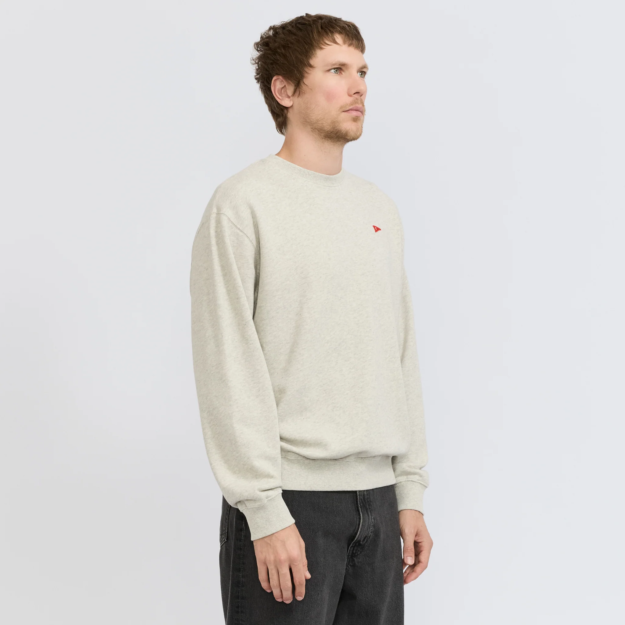 Flag Sweatshirt Snow Melange - Image 3