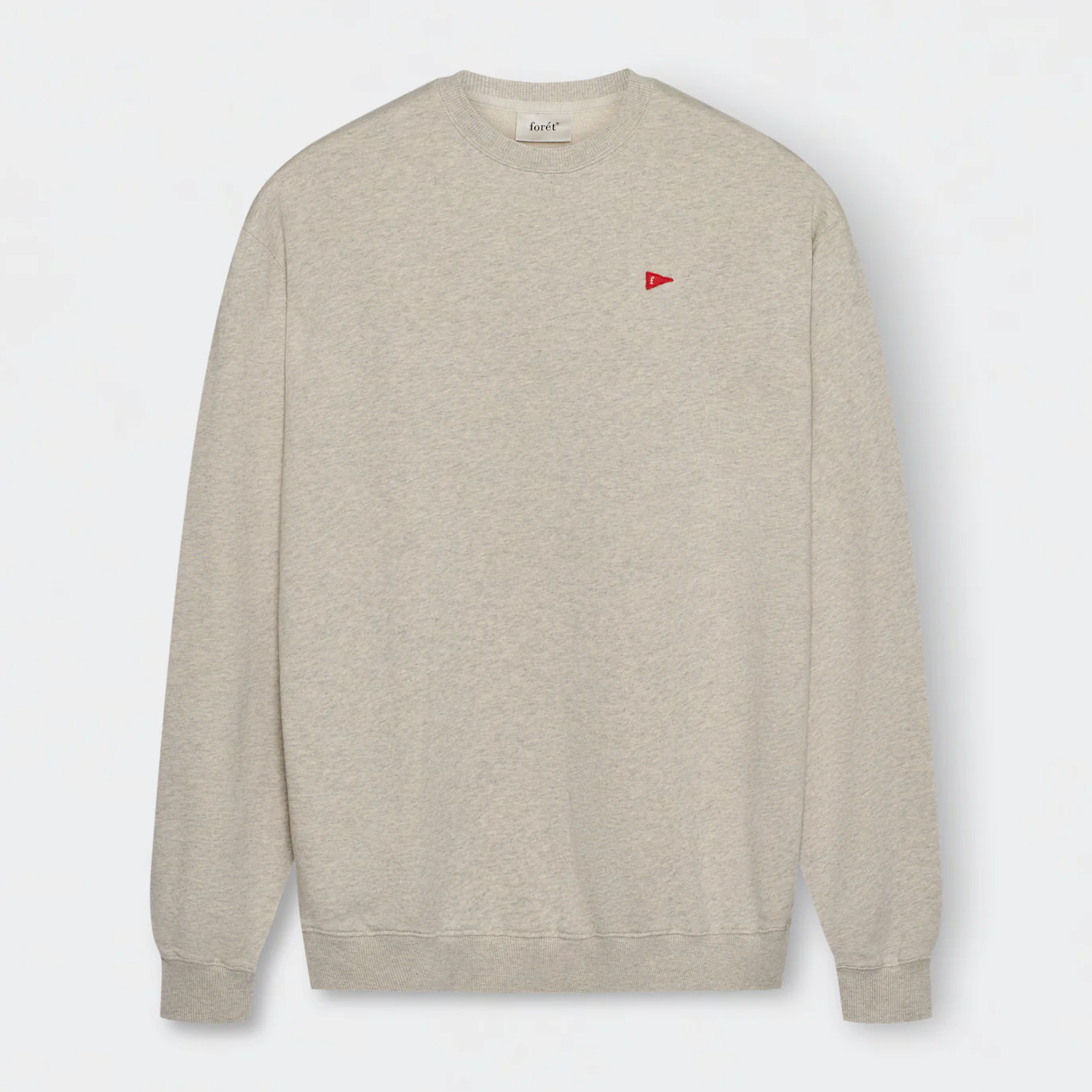 Flag Sweatshirt Snow Melange - Image 7