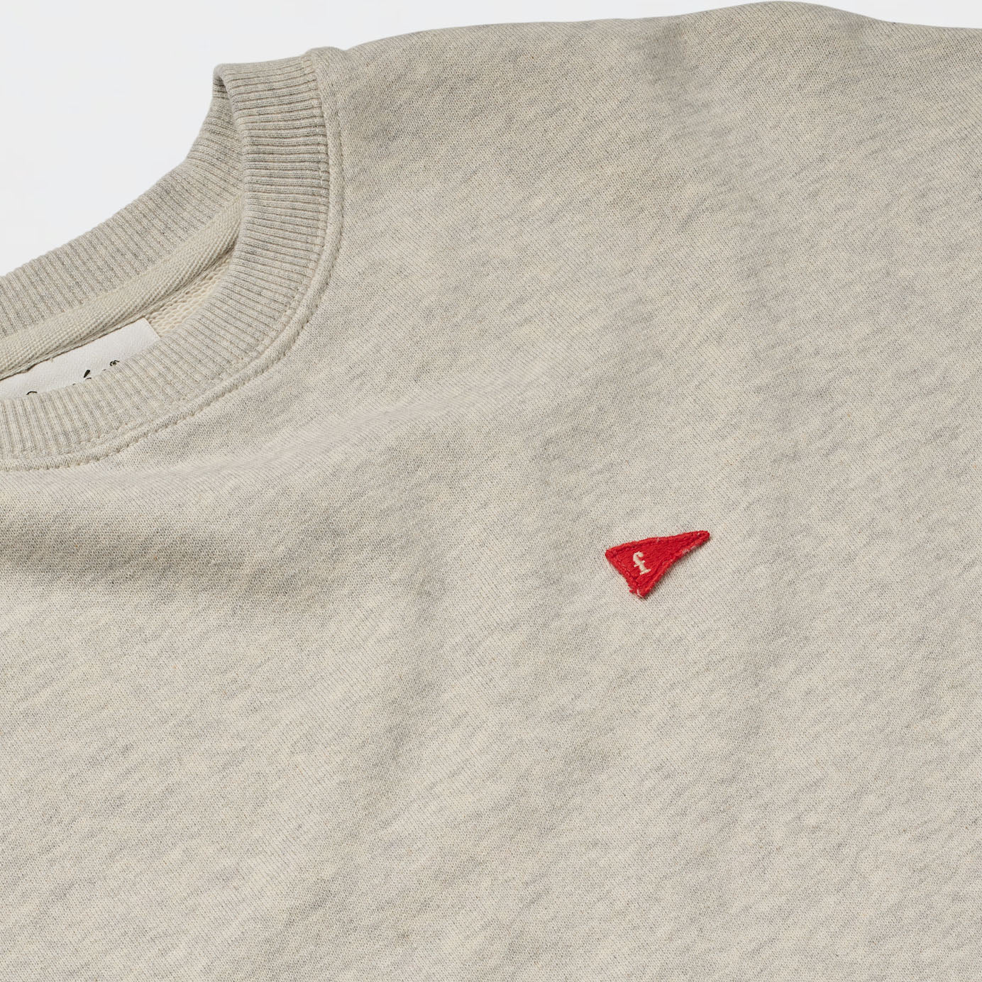 Flag Sweatshirt Snow Melange - Image 8