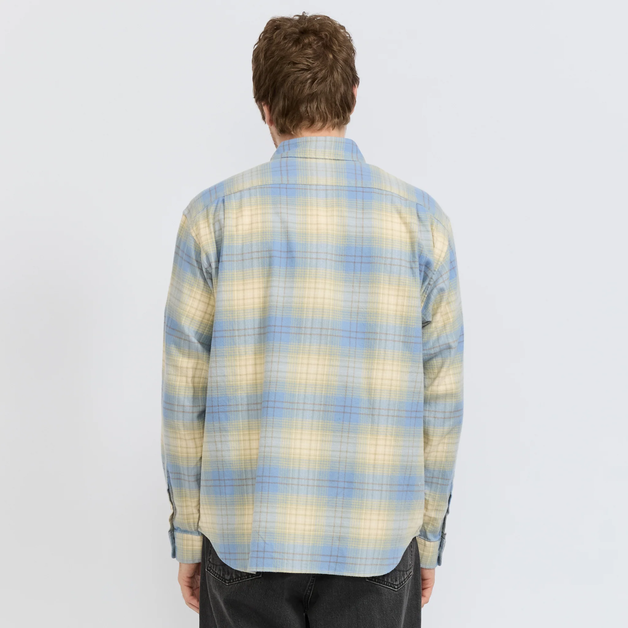 Flannel Check Shirt Yellow - Image 4