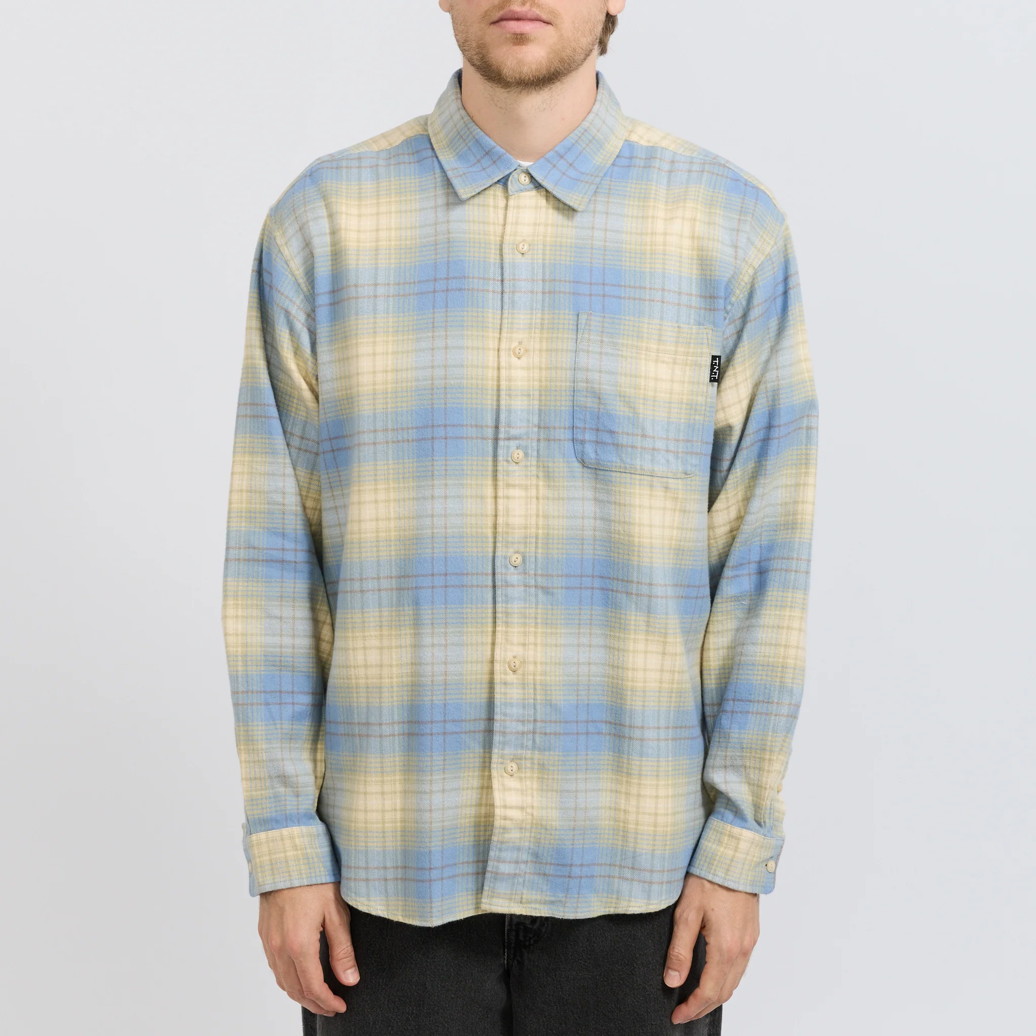 Flannel Check Shirt Yellow - Image 5