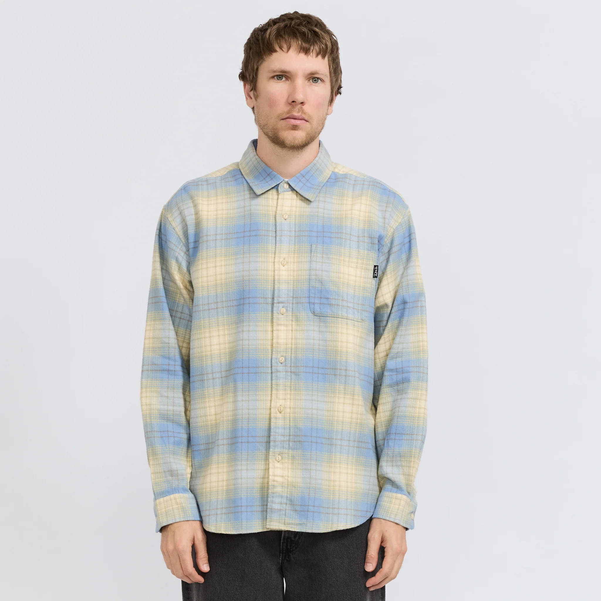 Flannel Check Shirt Yellow - Image 6