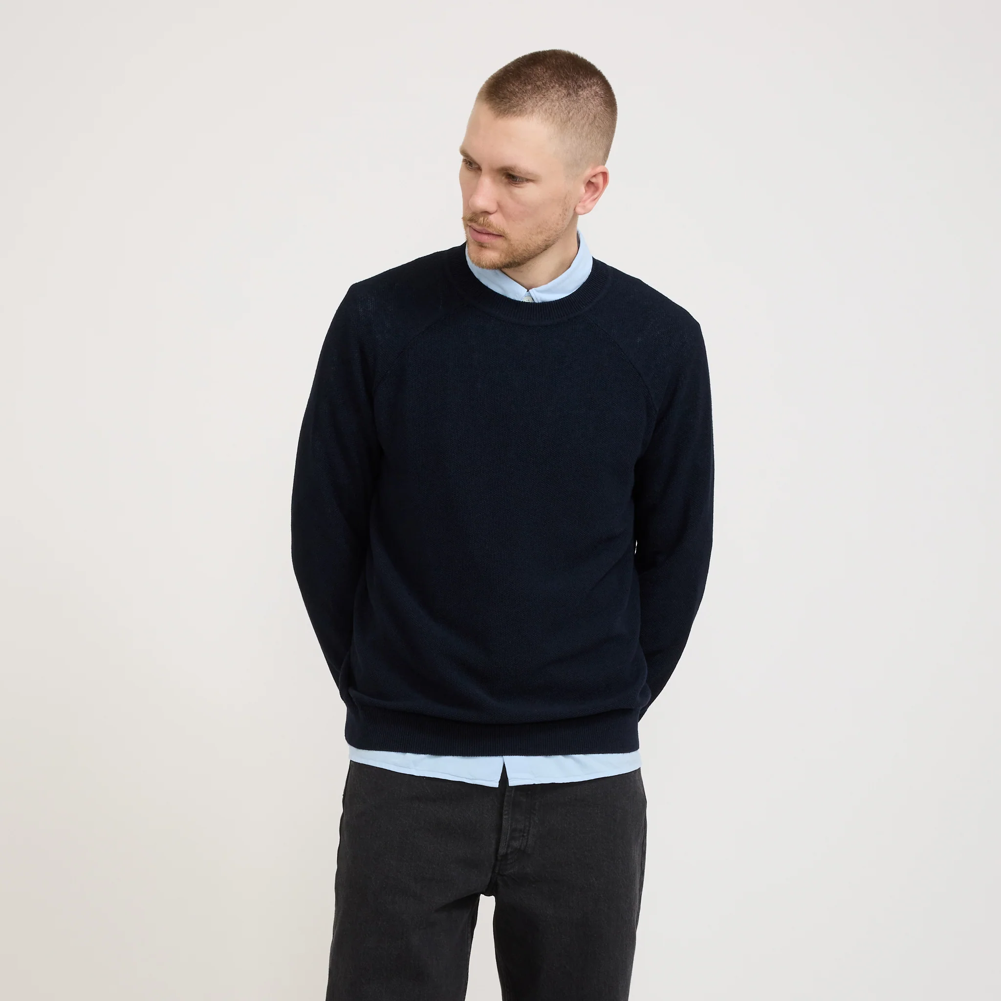 Florian Jumper Dark Navy - Image 3