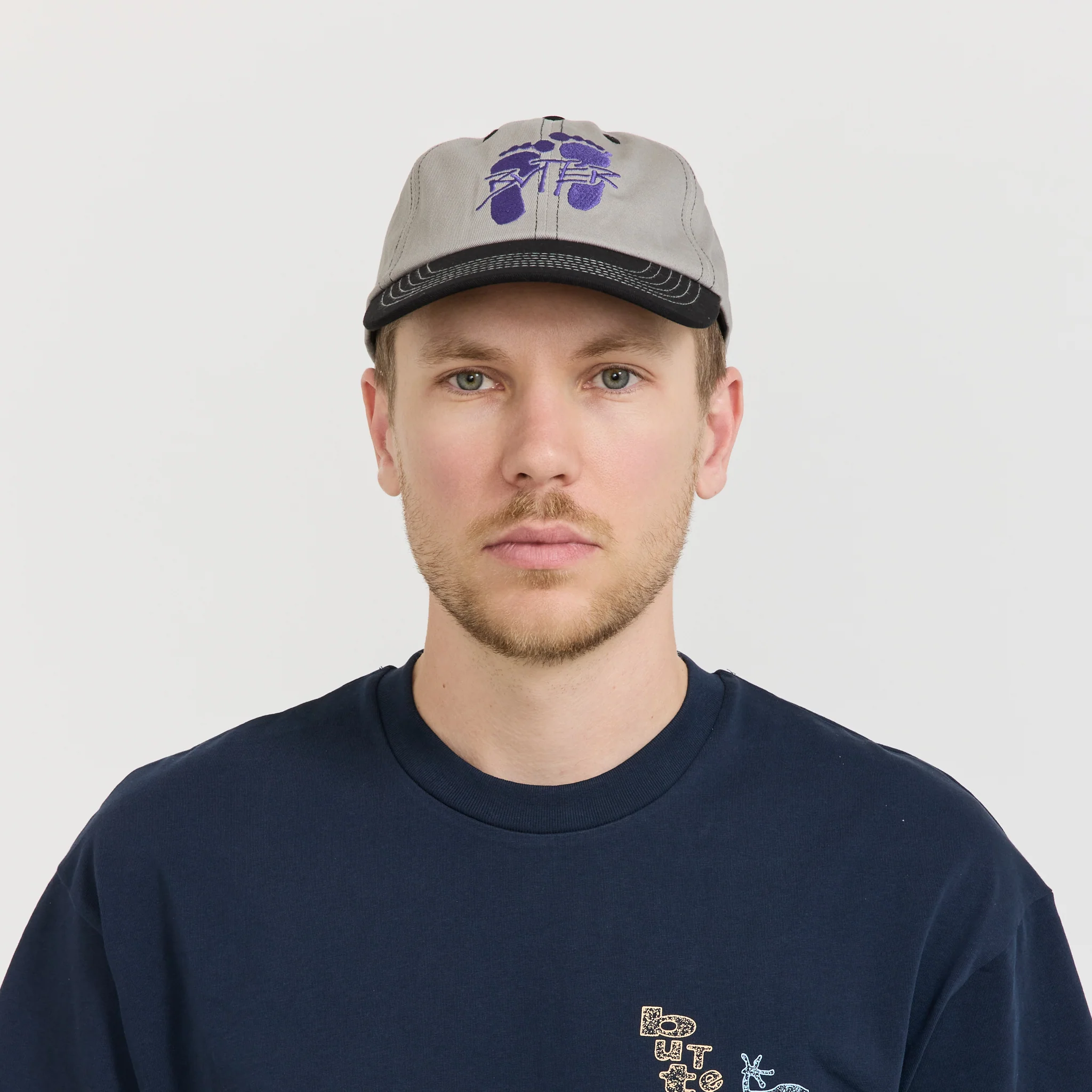 Footprints 6 Panel Cap Cool Grey - Image 2