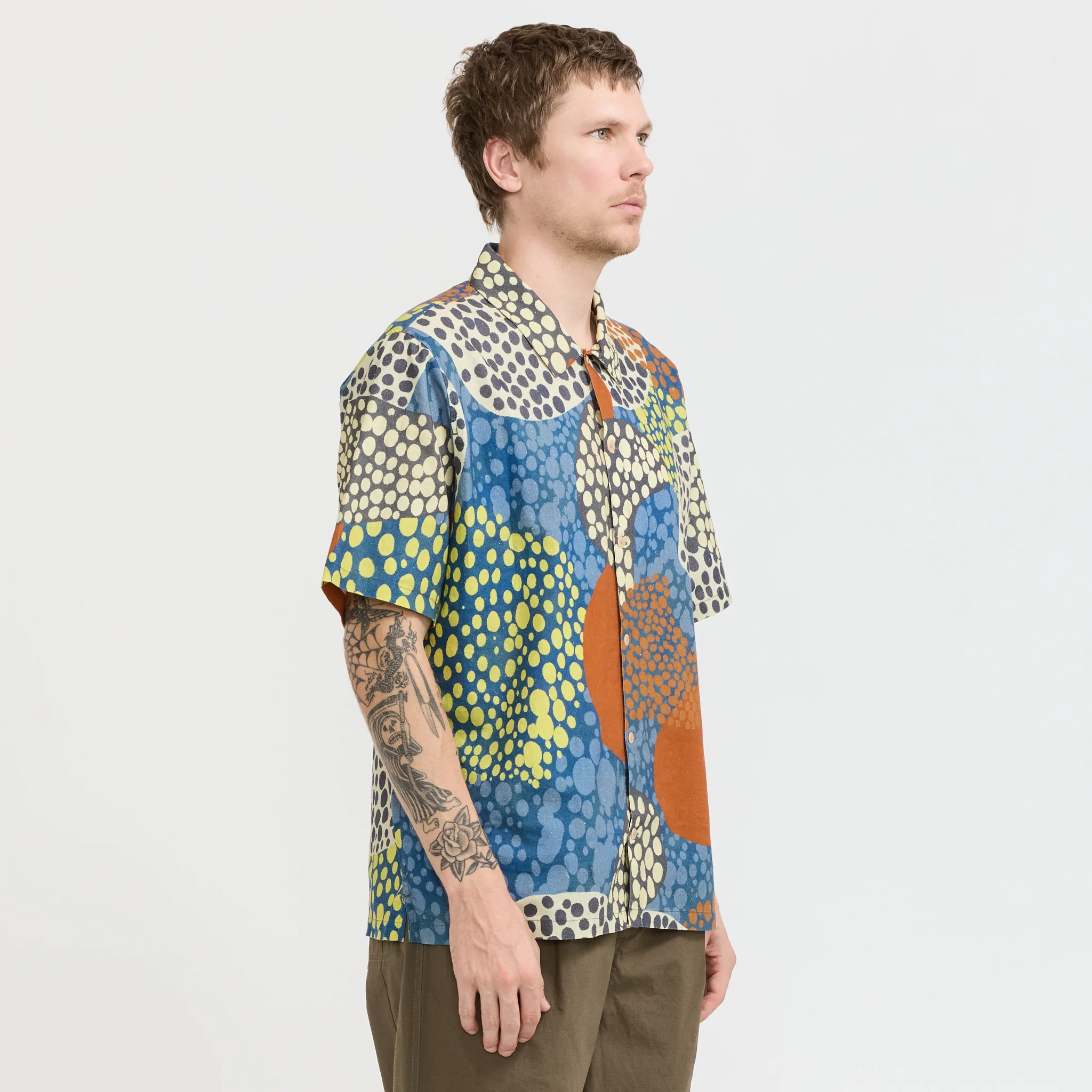 Gabe Shirt Dot Print Red Multi - Image 3