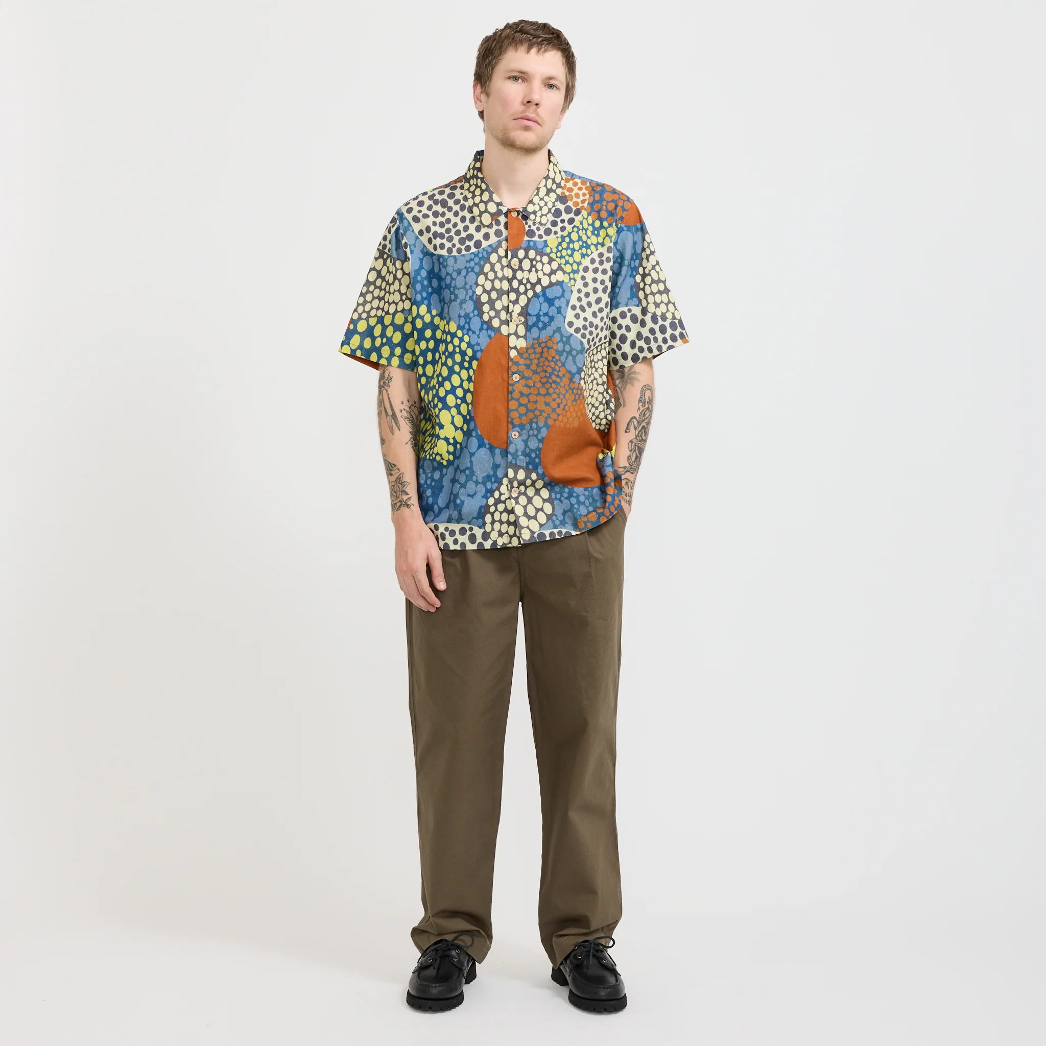 Gabe Shirt Dot Print Red Multi - Image 7