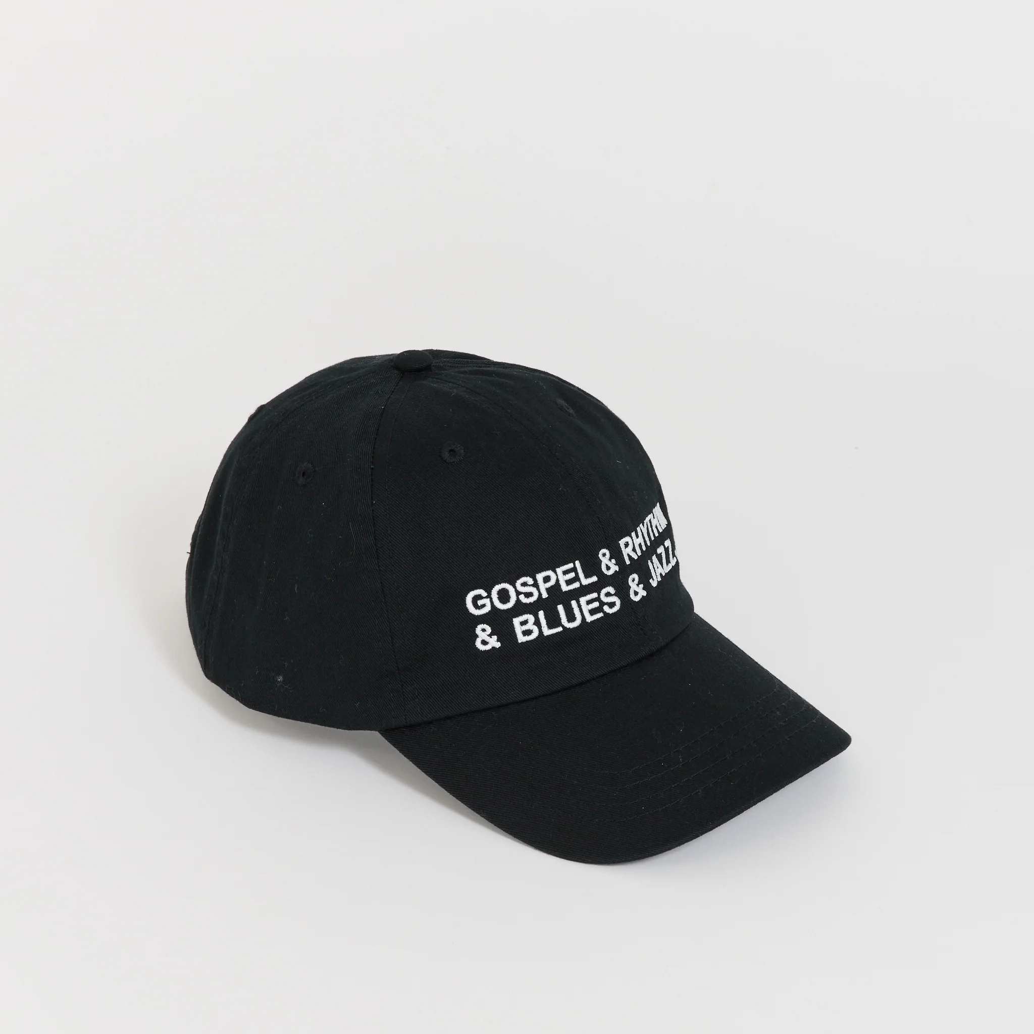 Gospel & Rhythm & Blues & Jazz Embroidered Cap Black