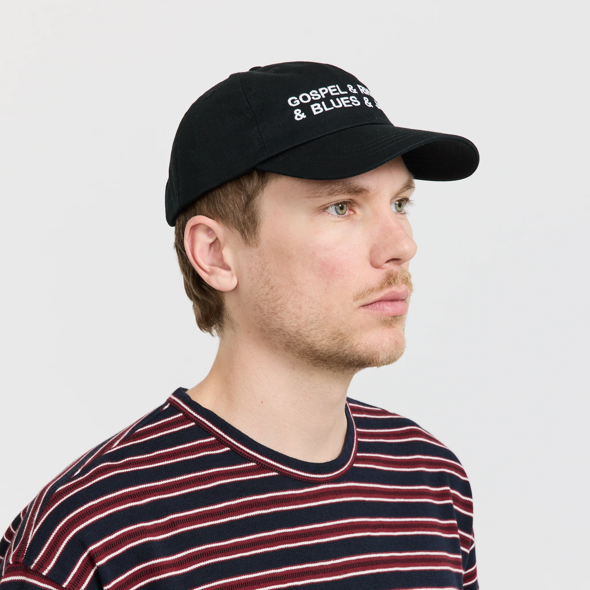 Gospel & Rhythm & Blues & Jazz Embroidered Cap Black - Image 3