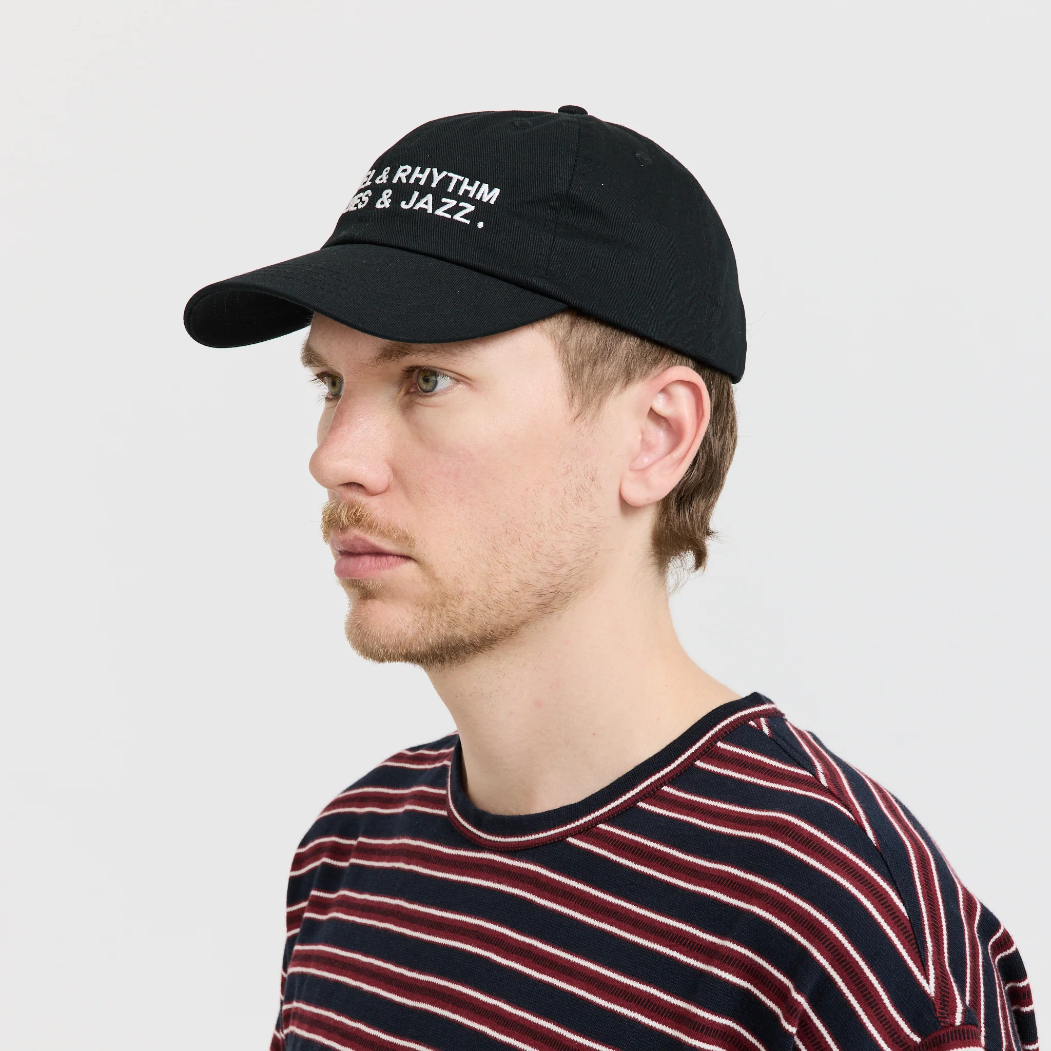 Gospel & Rhythm & Blues & Jazz Embroidered Cap Black - Image 4