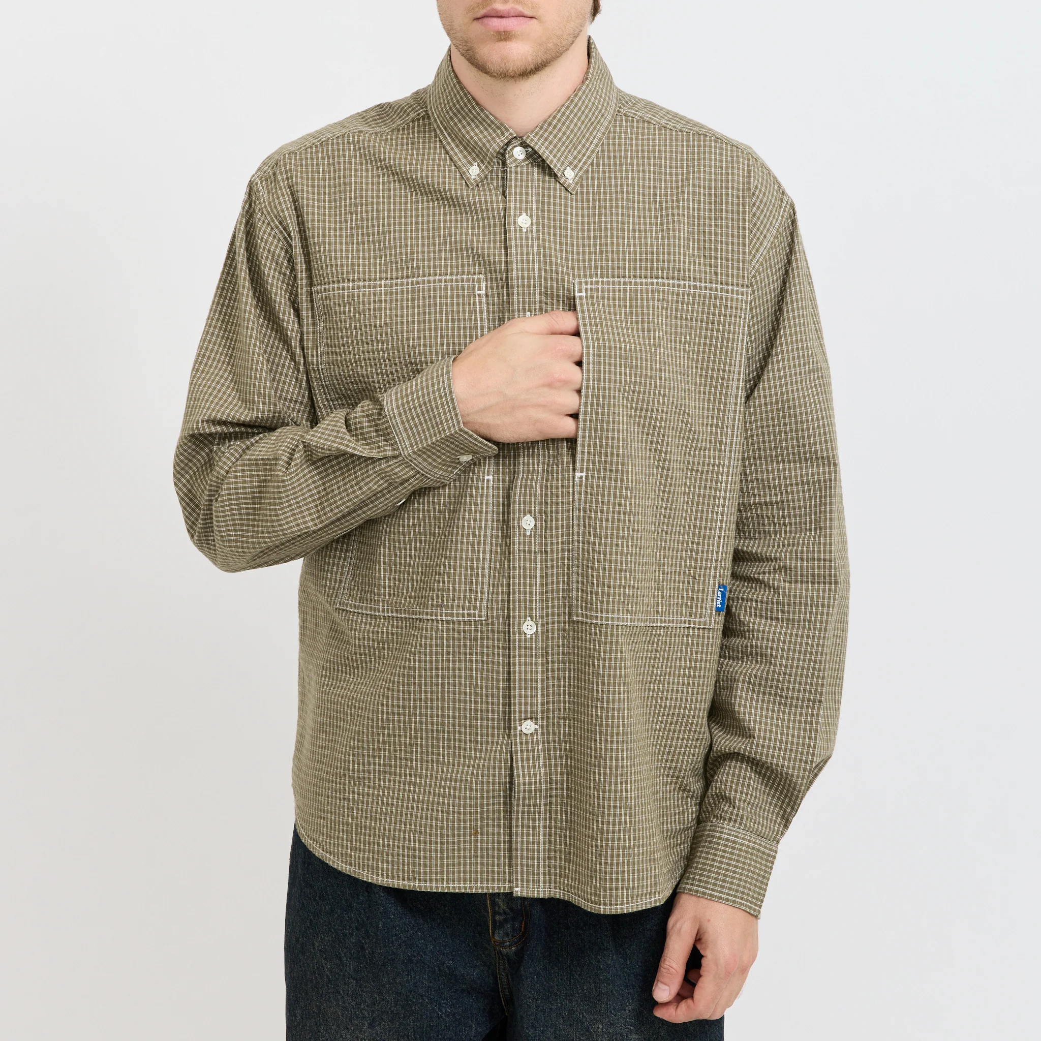 Grant Shirt Green Check - Image 5