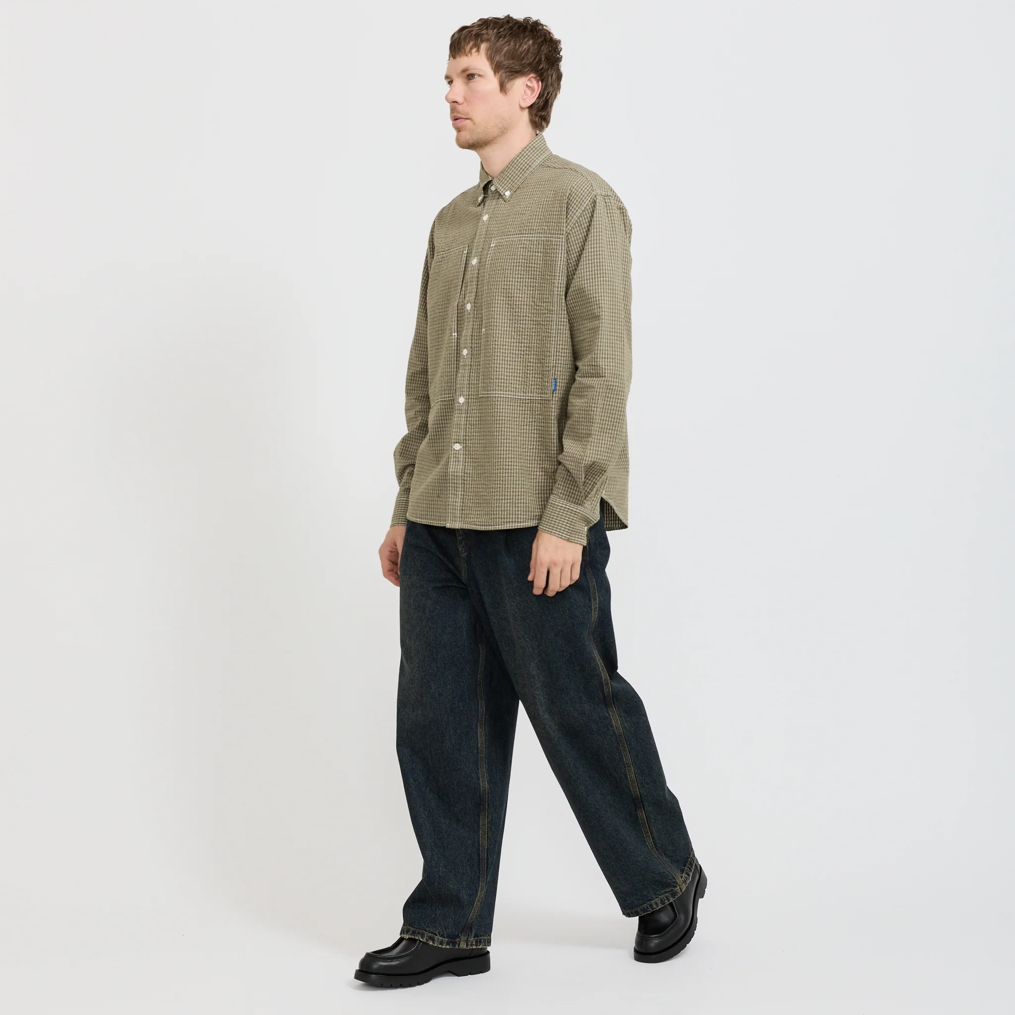 Grant Shirt Green Check - Image 7